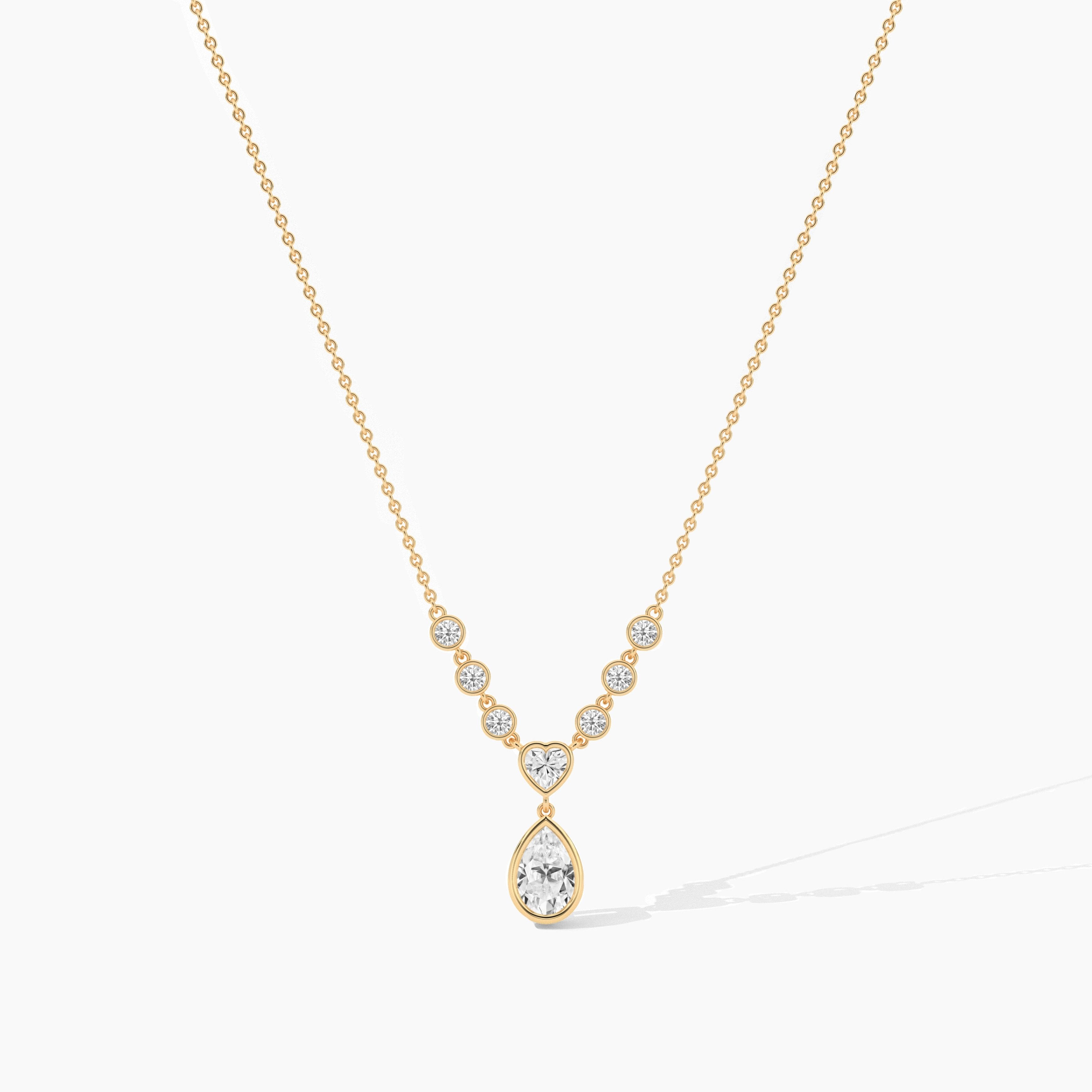 teardrop diamond necklace