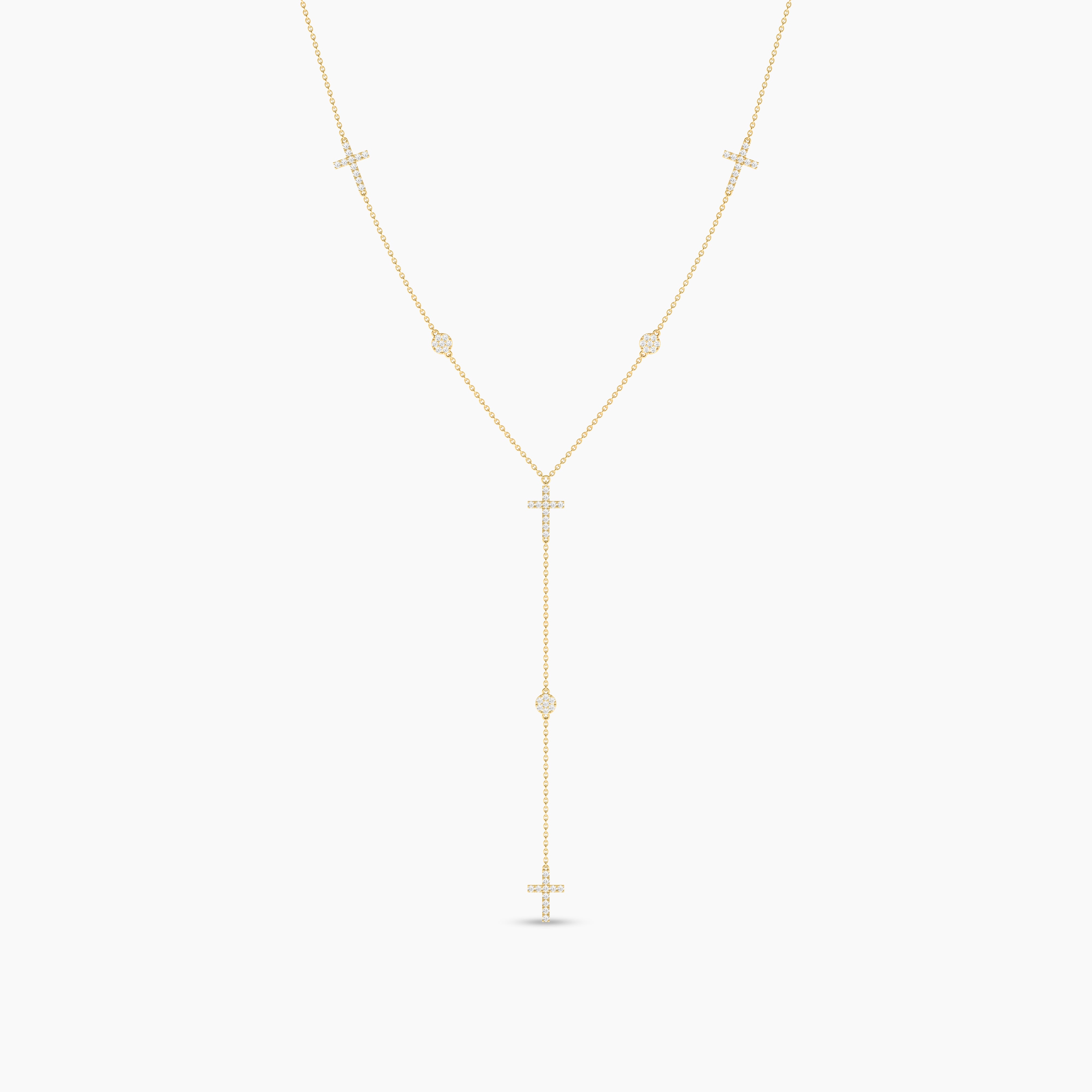 14k cross gold necklace