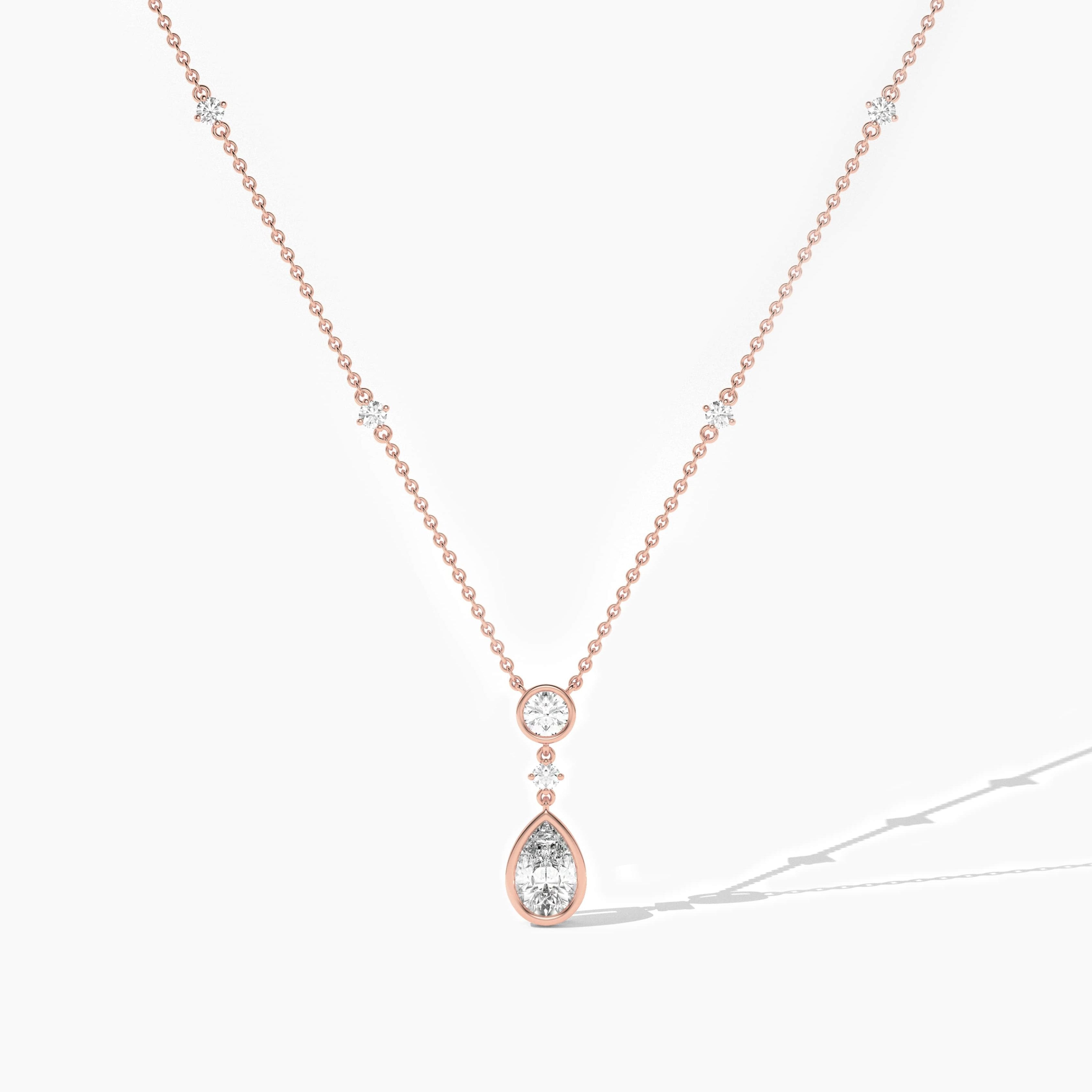 drop diamond necklace