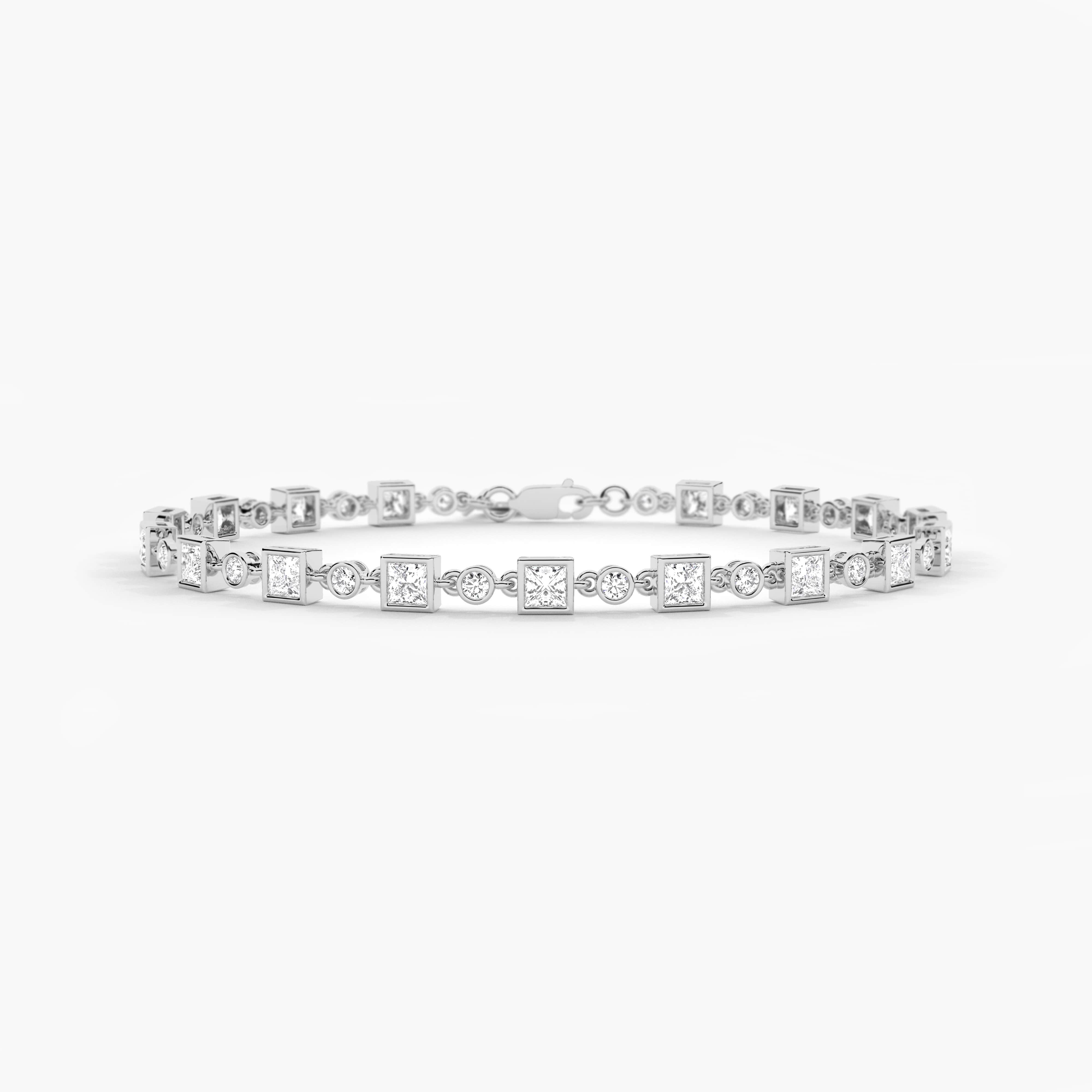 lab grown diamonds tennis bracelet