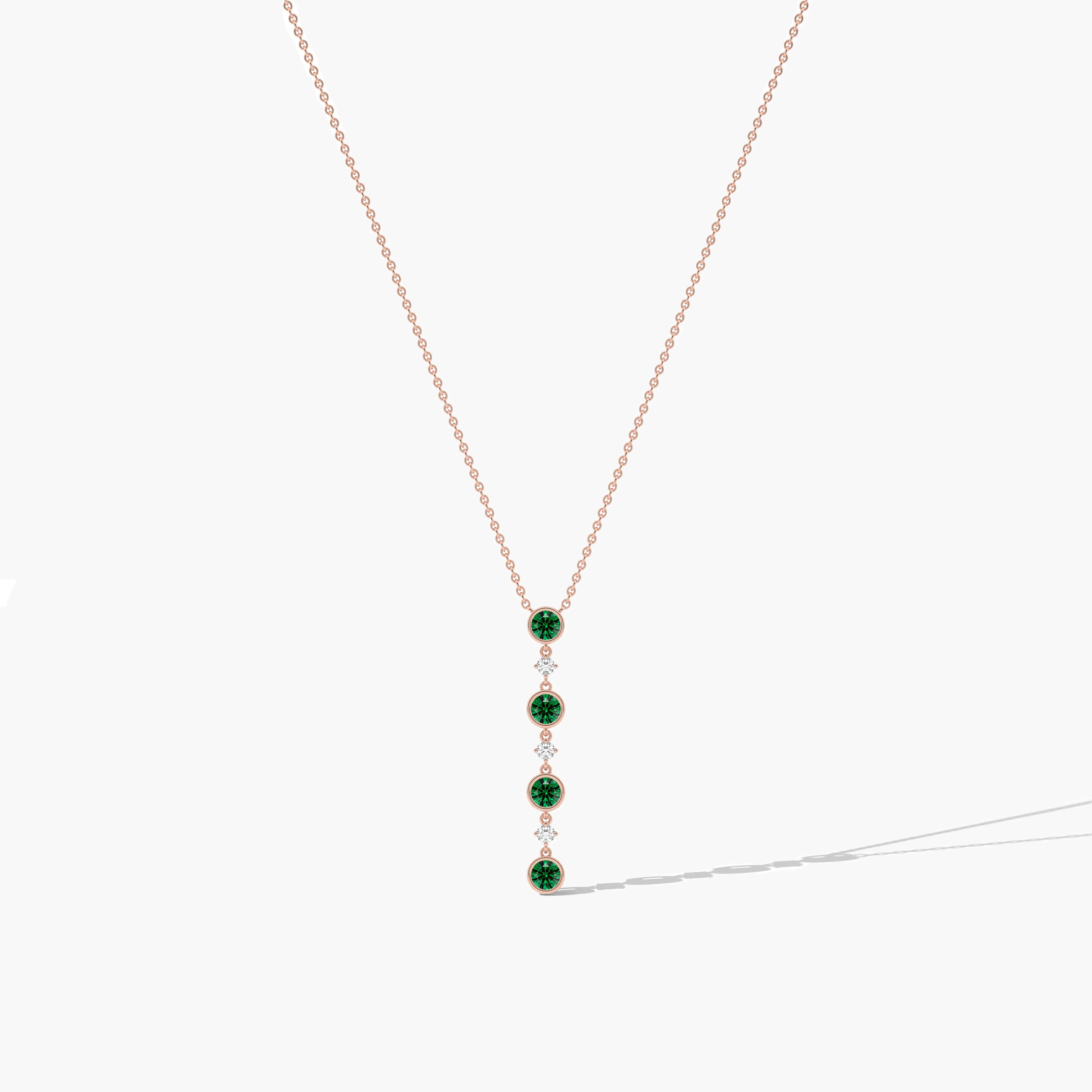 emerald fashion necklace