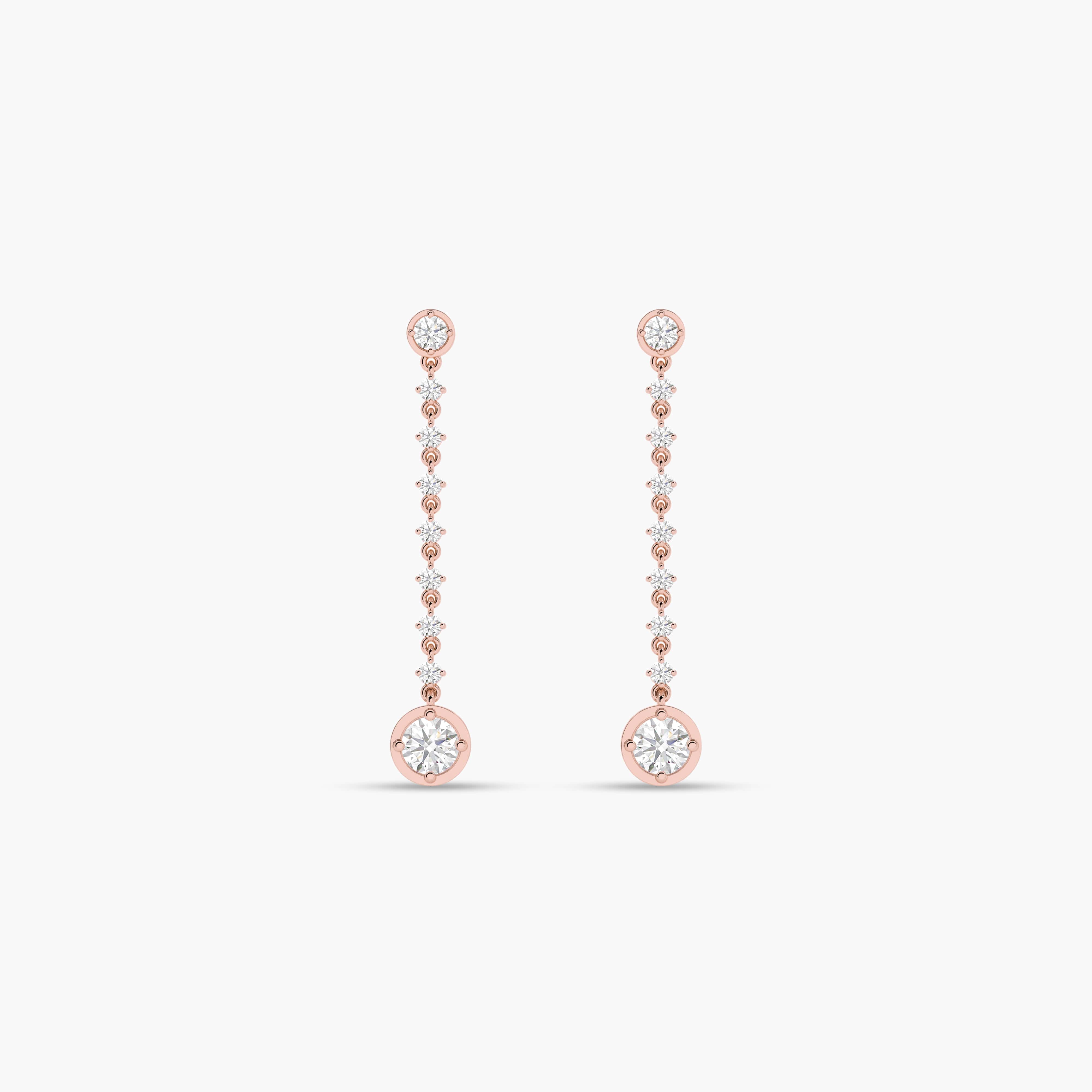 14k gold drop earrings​