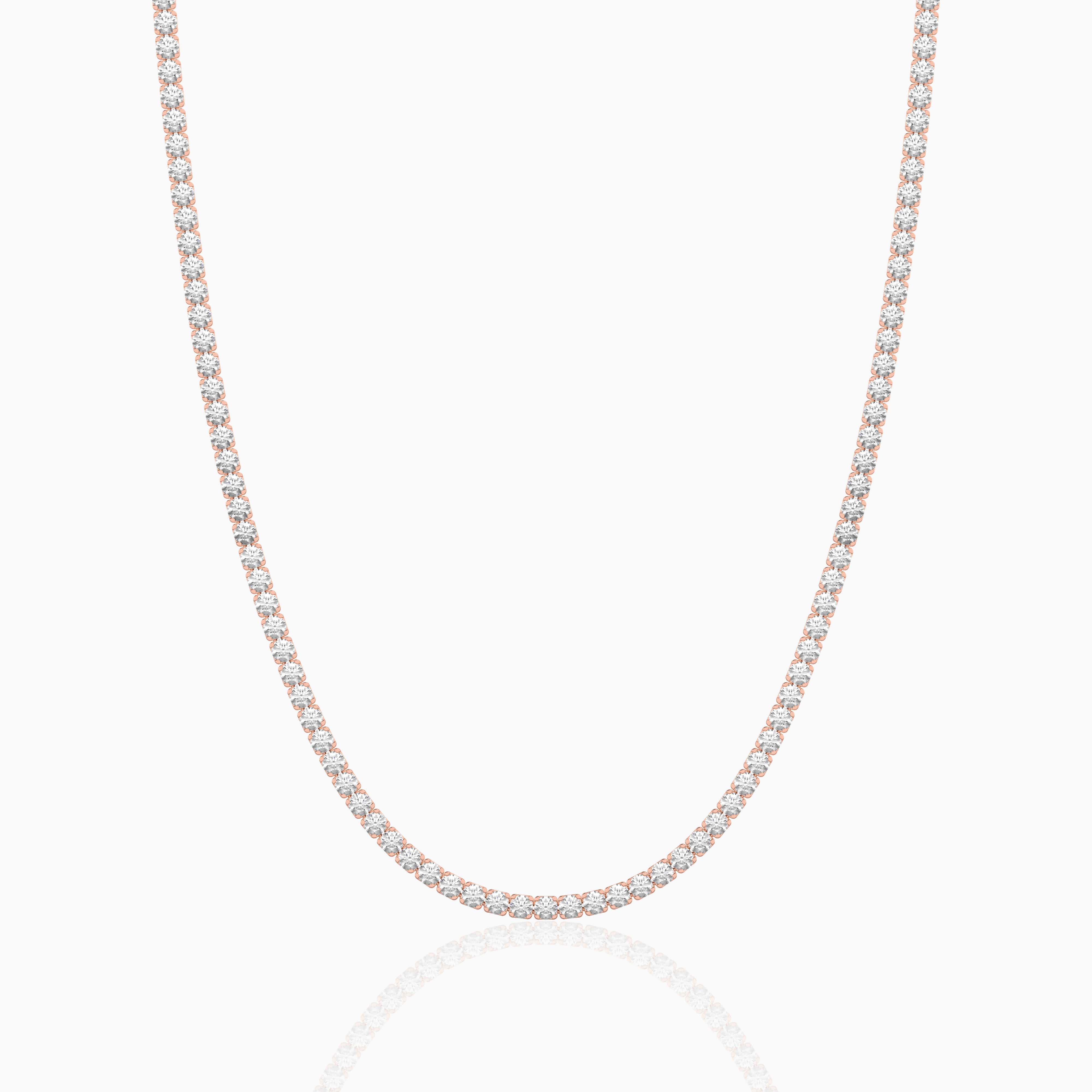 lab diamond tennis necklace