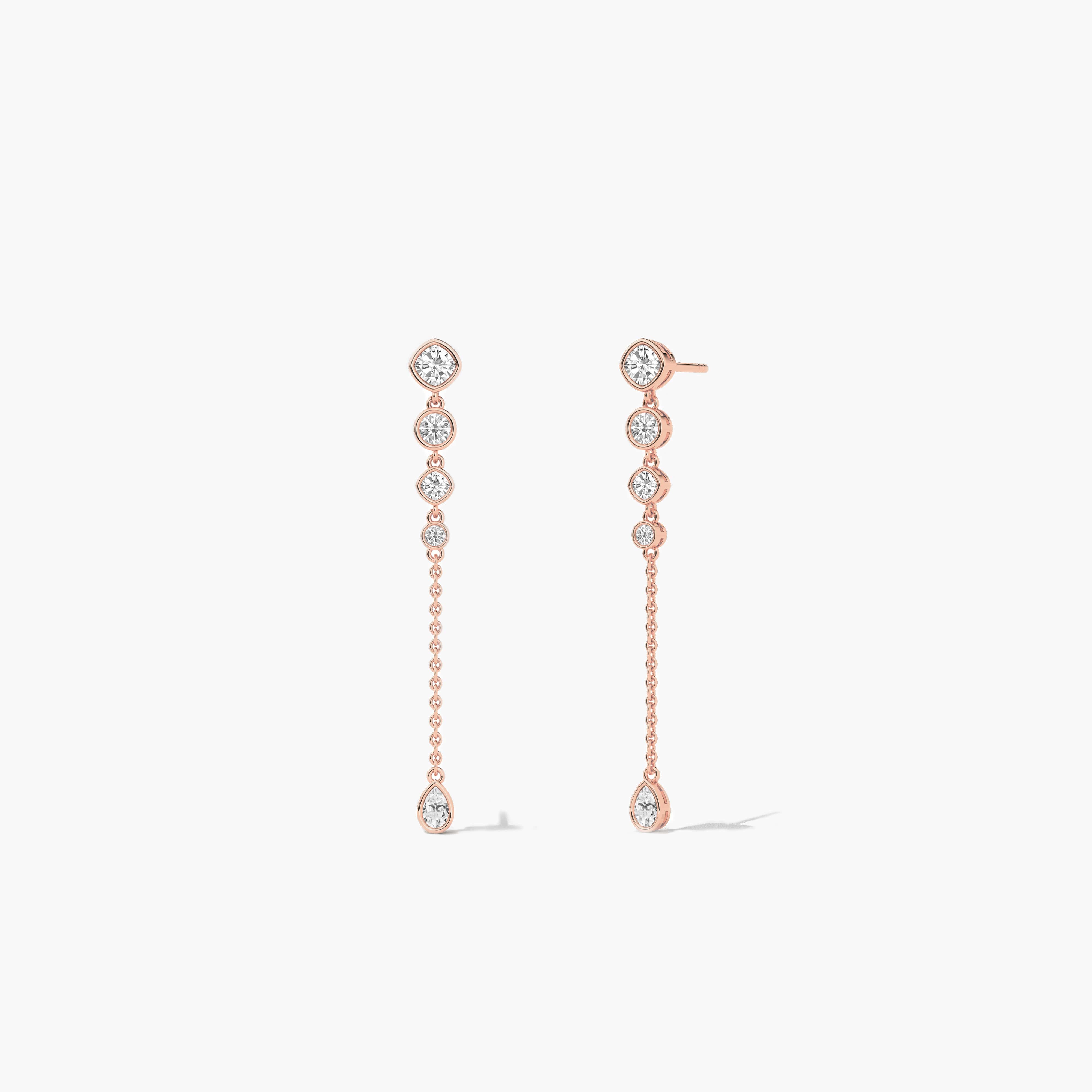  diamond dangle earrings