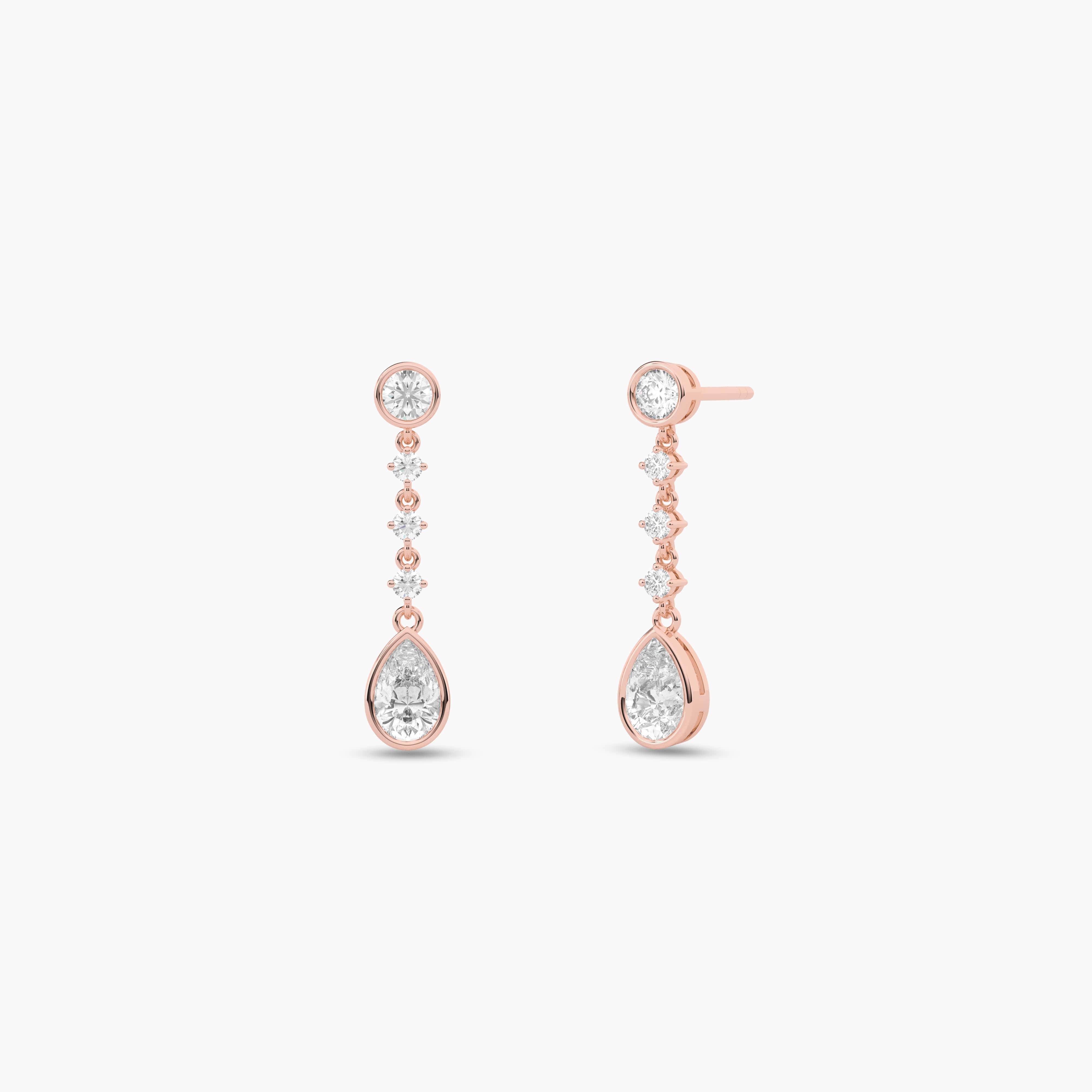 diamond drop earrings