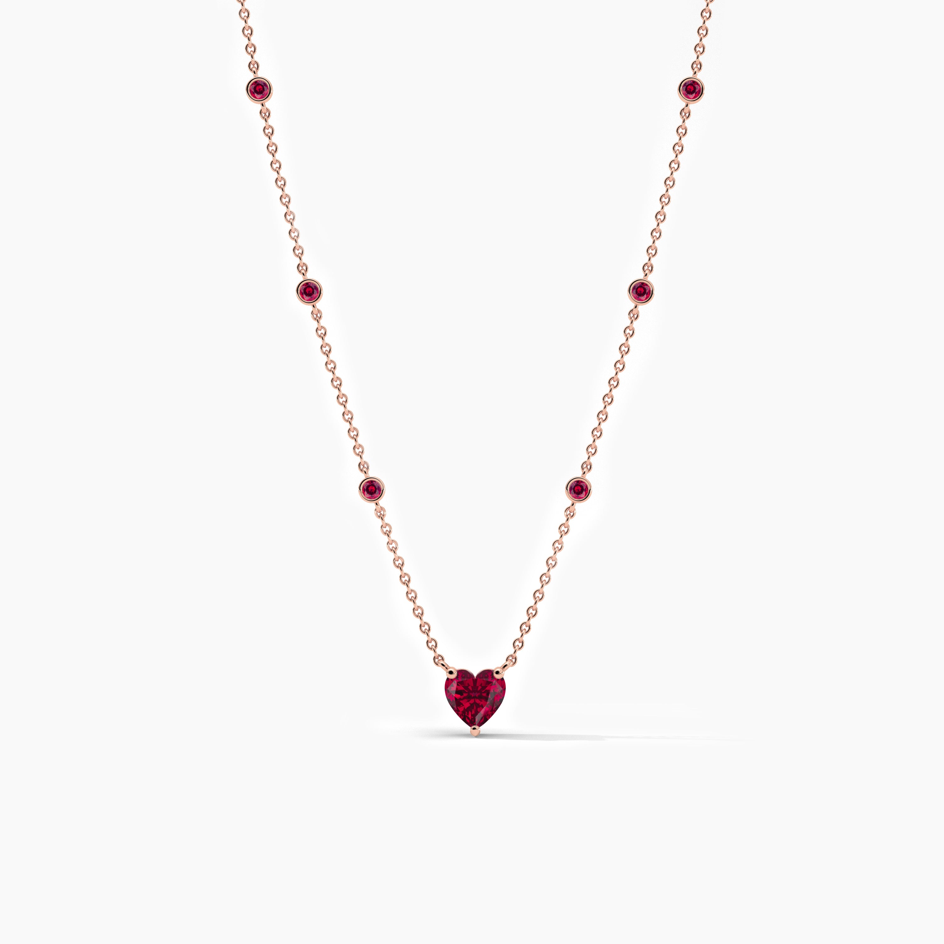 ruby pendant necklace