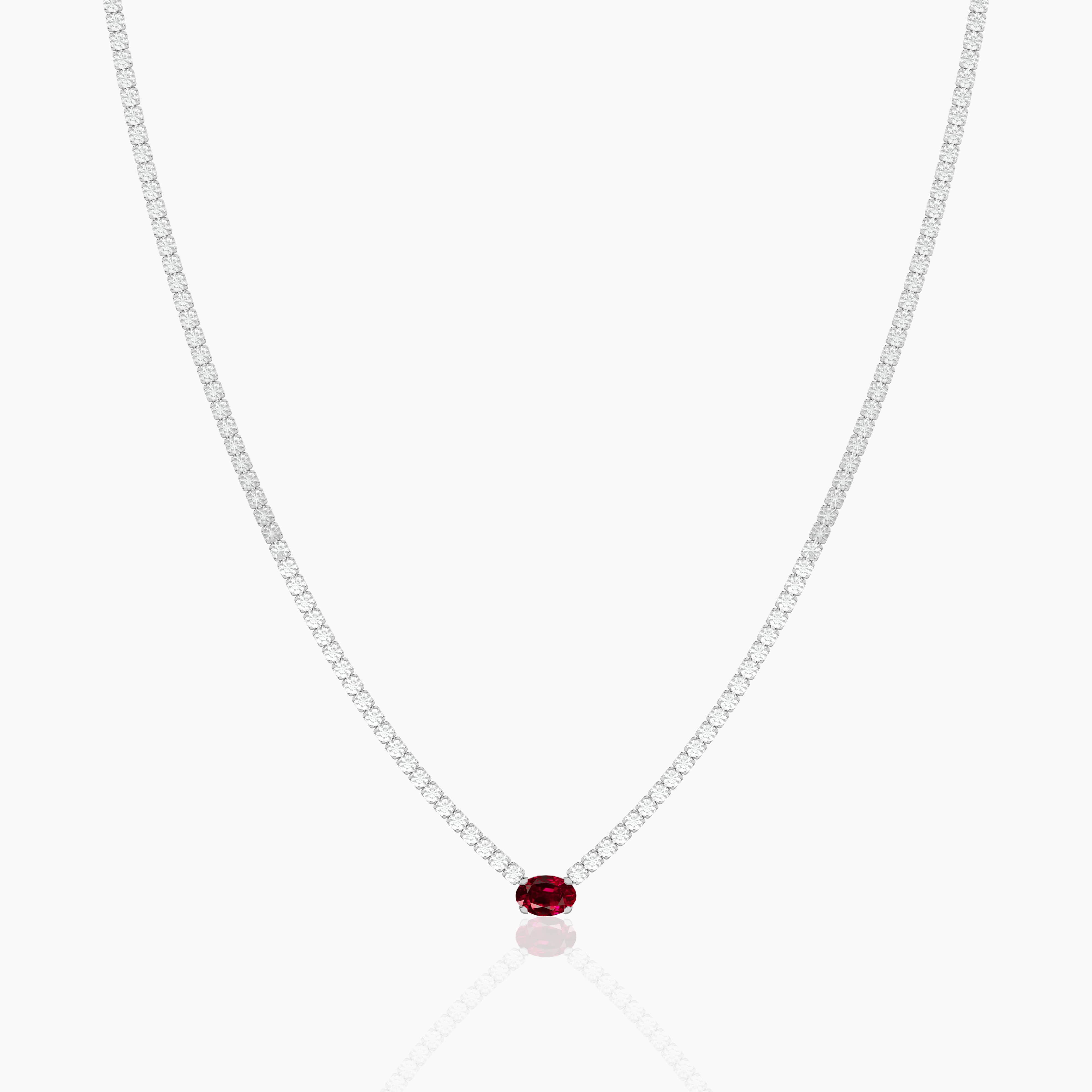 ruby diamond necklace gold