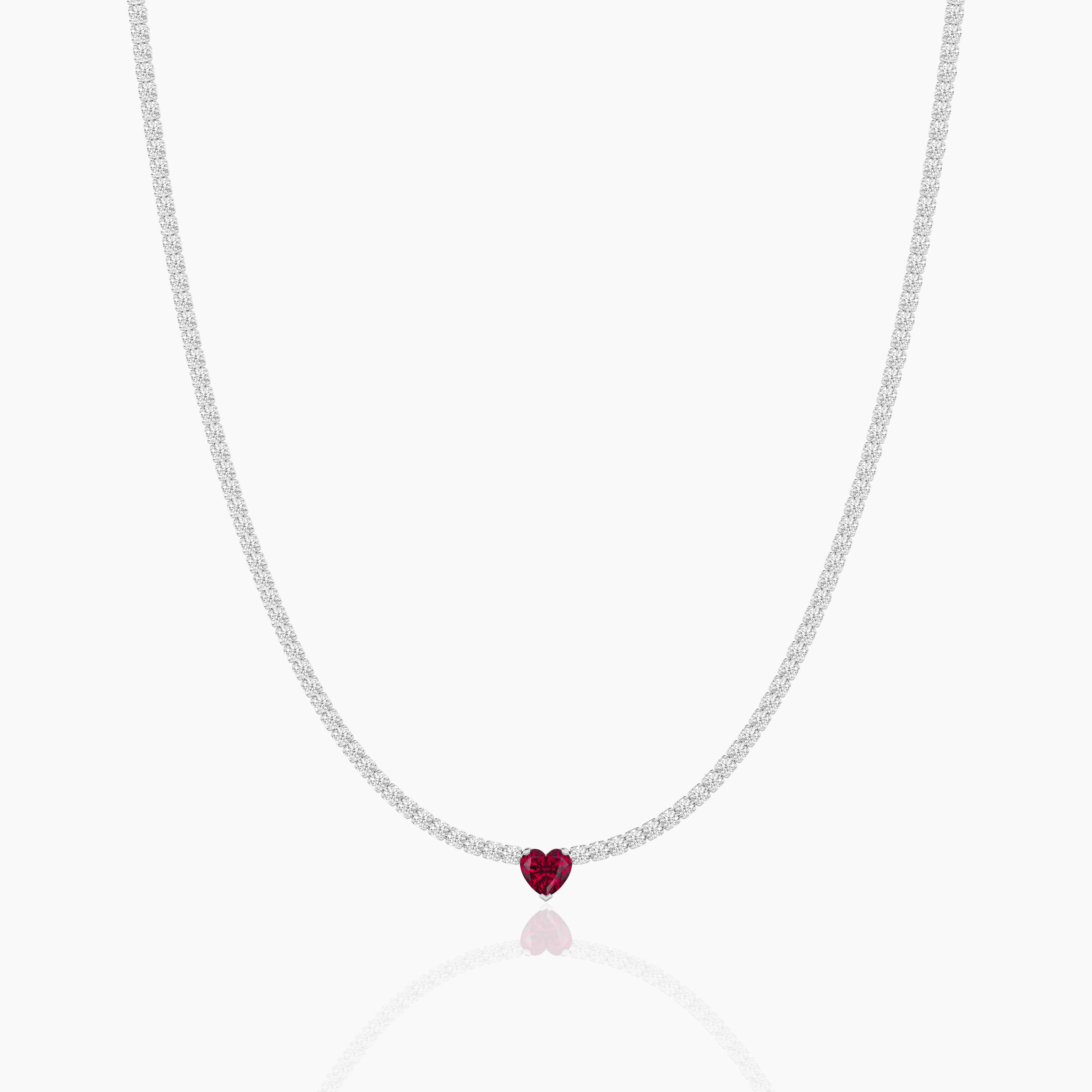 diamond necklace ruby