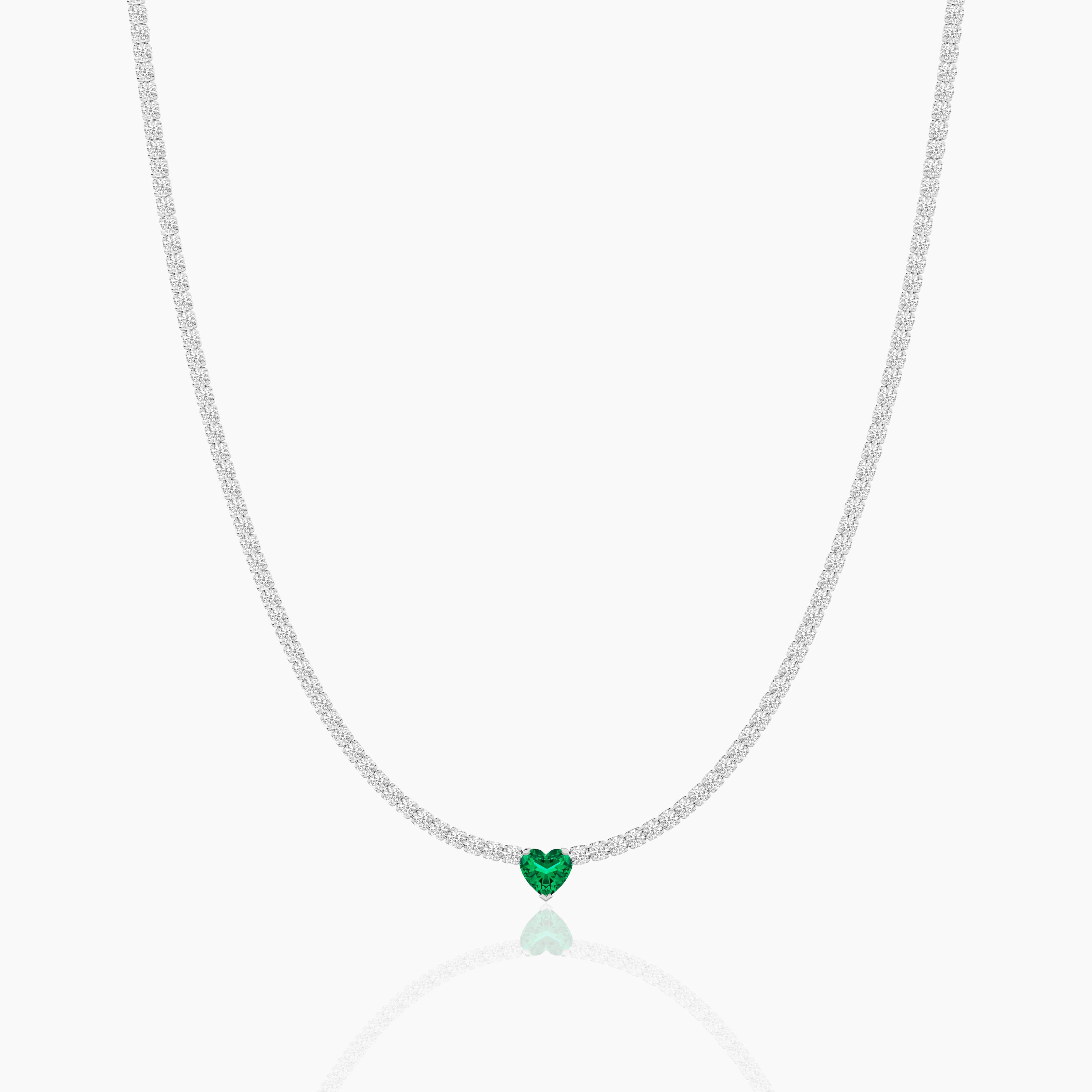 Emerald pendant neckalce