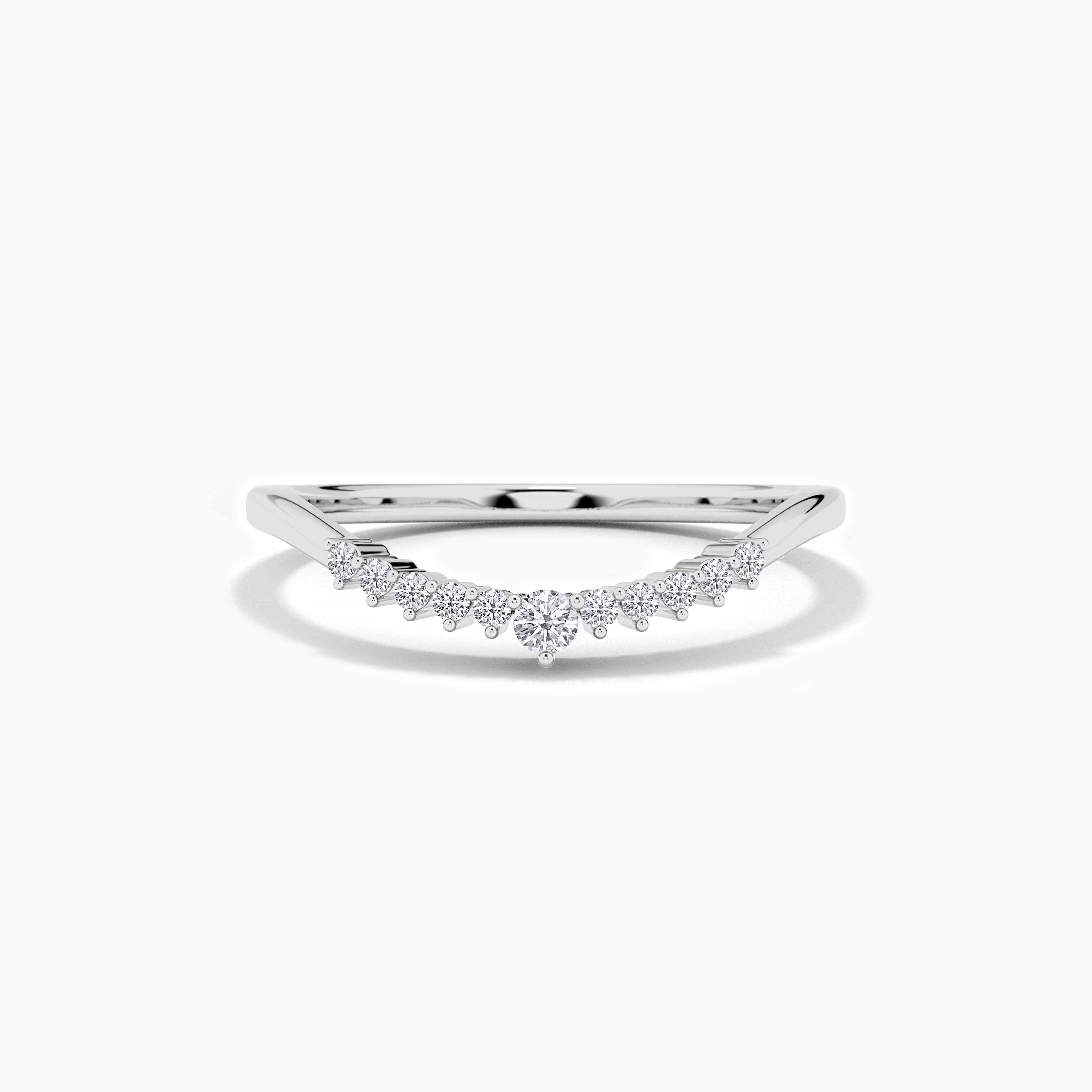  diamond curved band