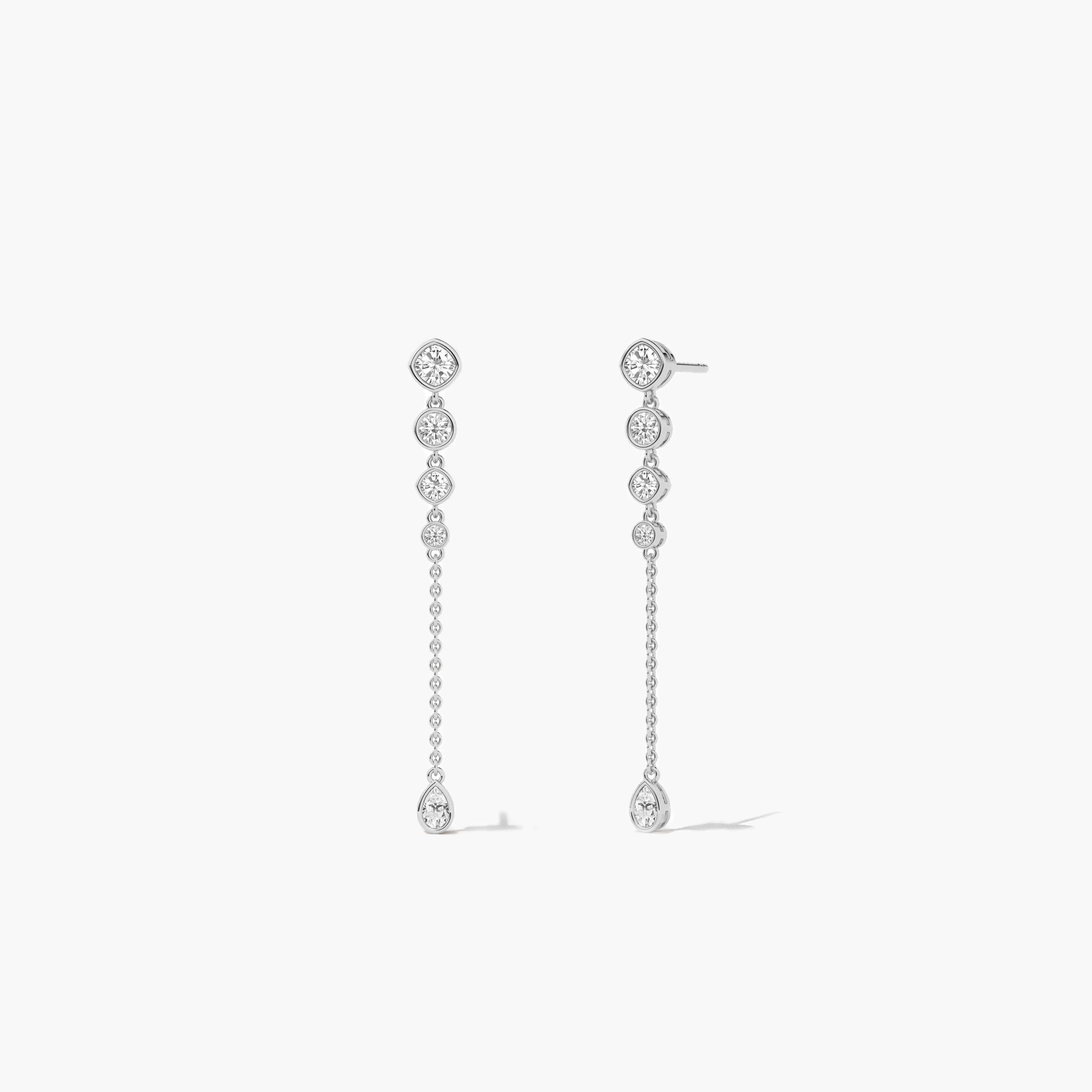 diamond drop earrings gold