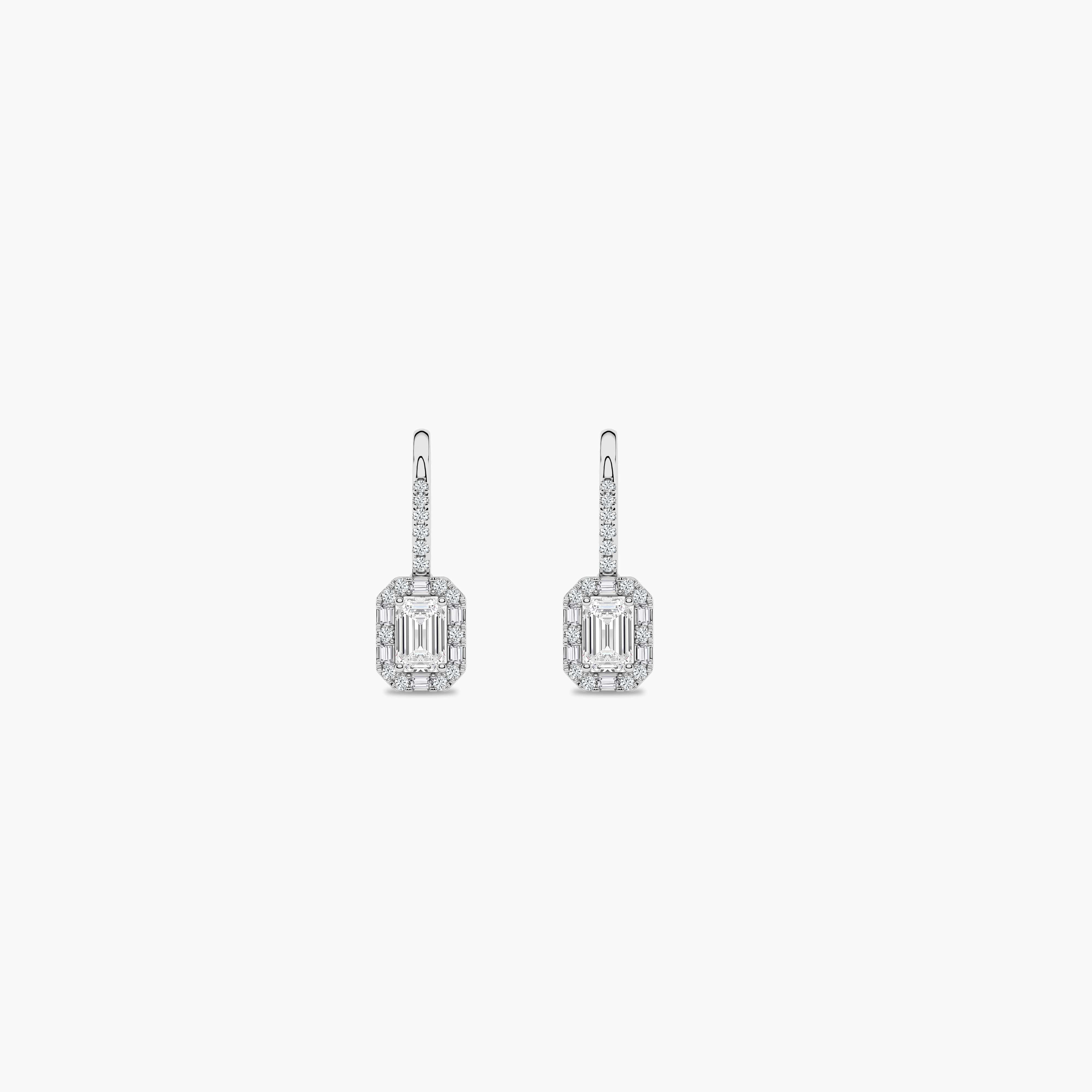 diamond dangle drop earrings