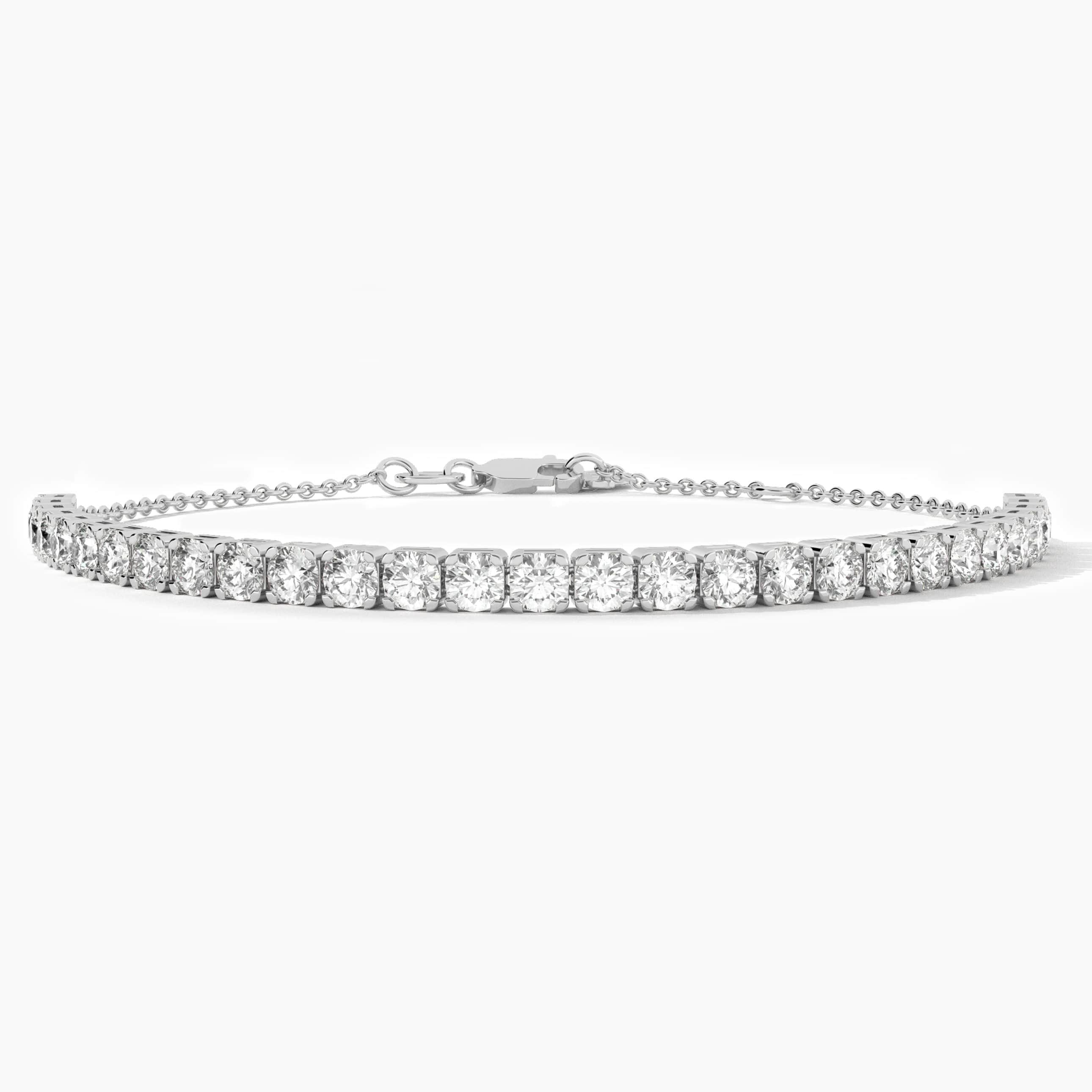 gold moissanite tennis bracelet