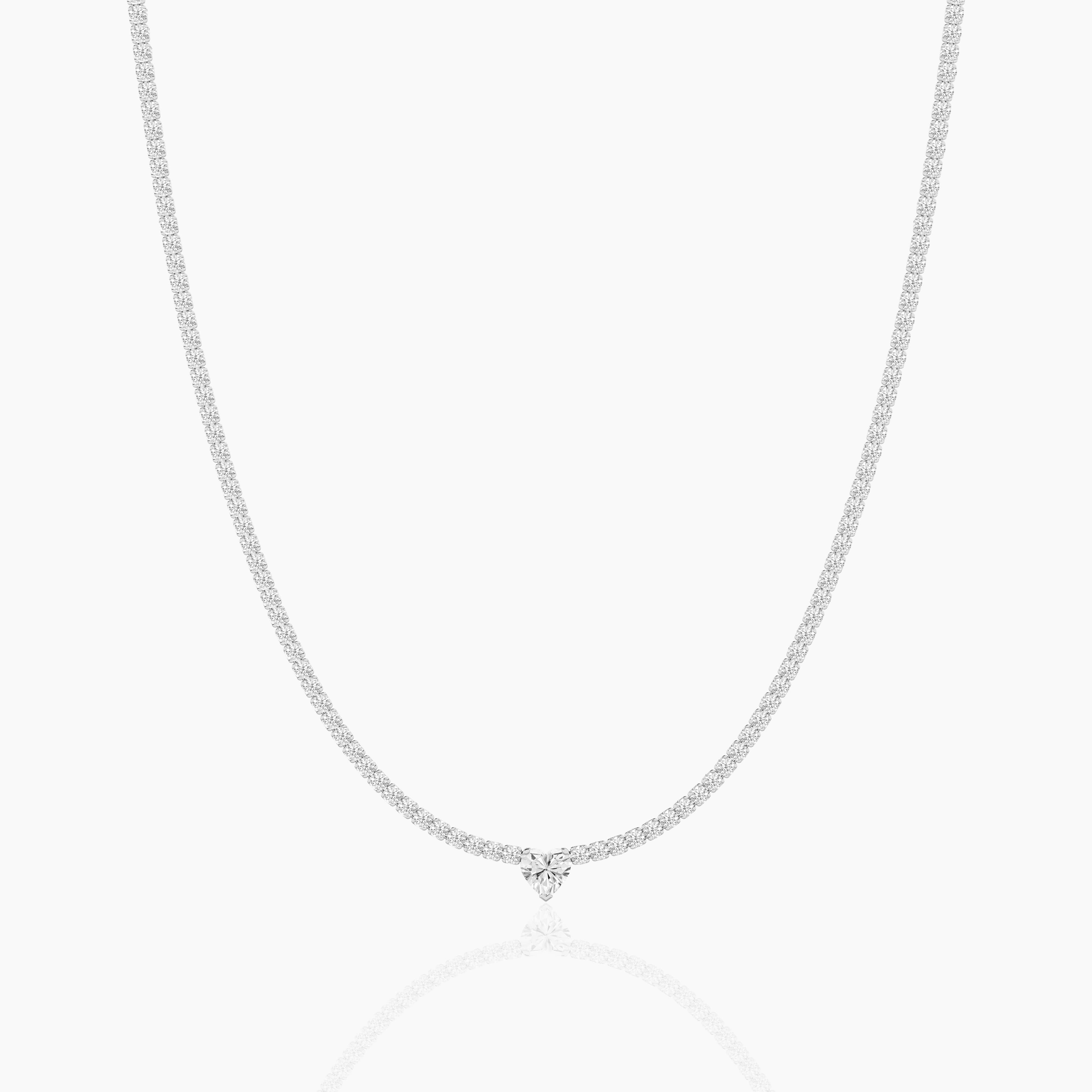 white gold tennis necklace