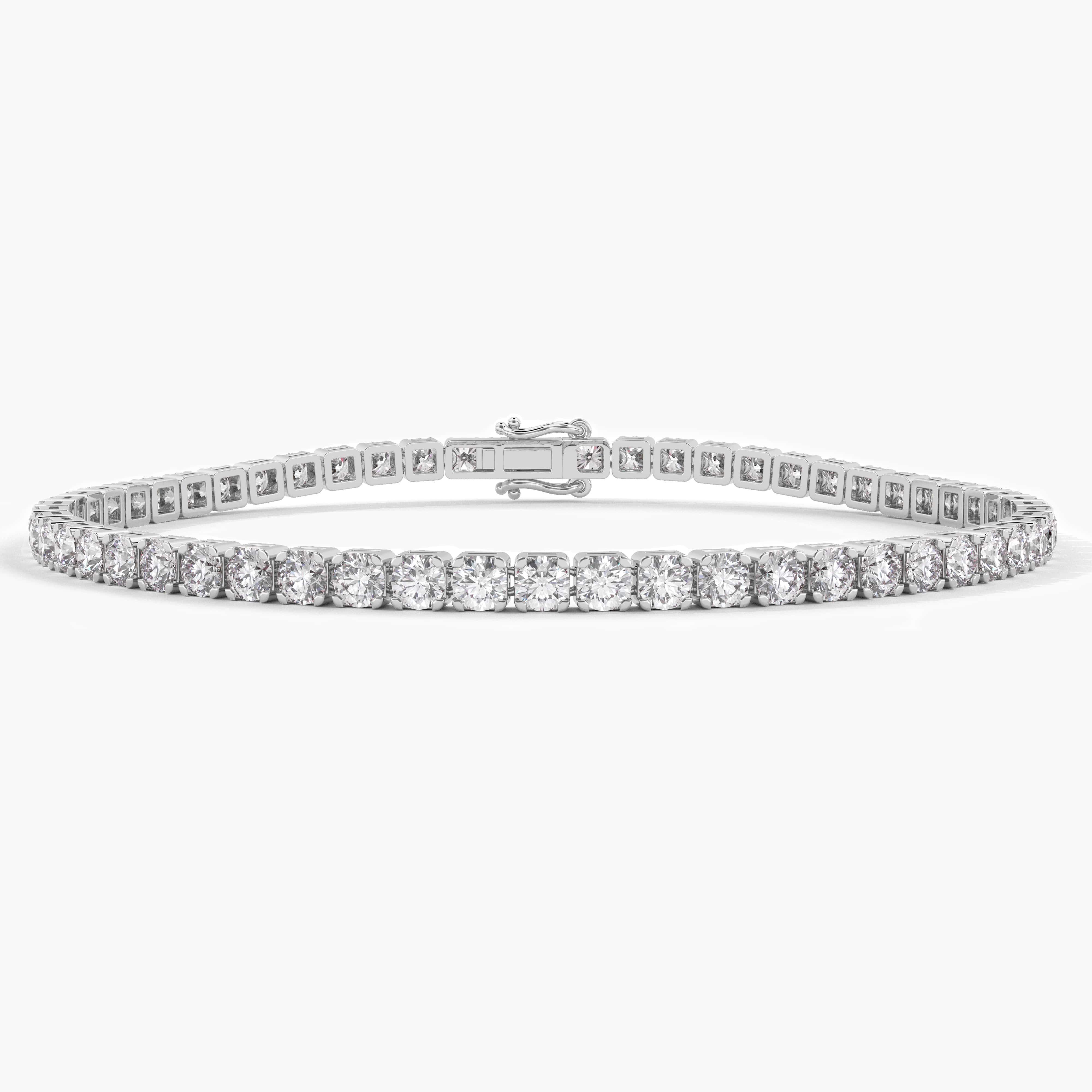 14k white gold tennis bracelet