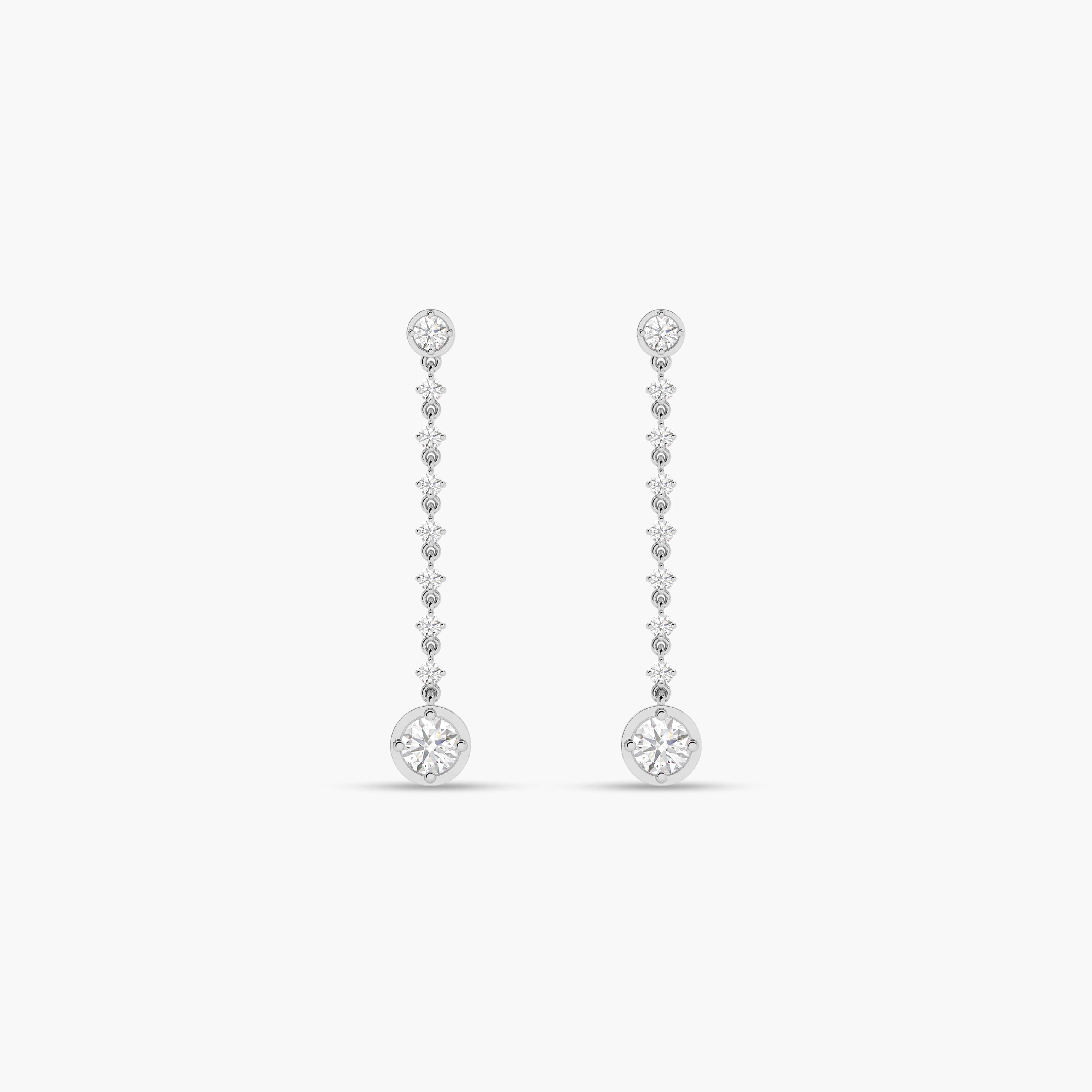 diamond and gold earrings​