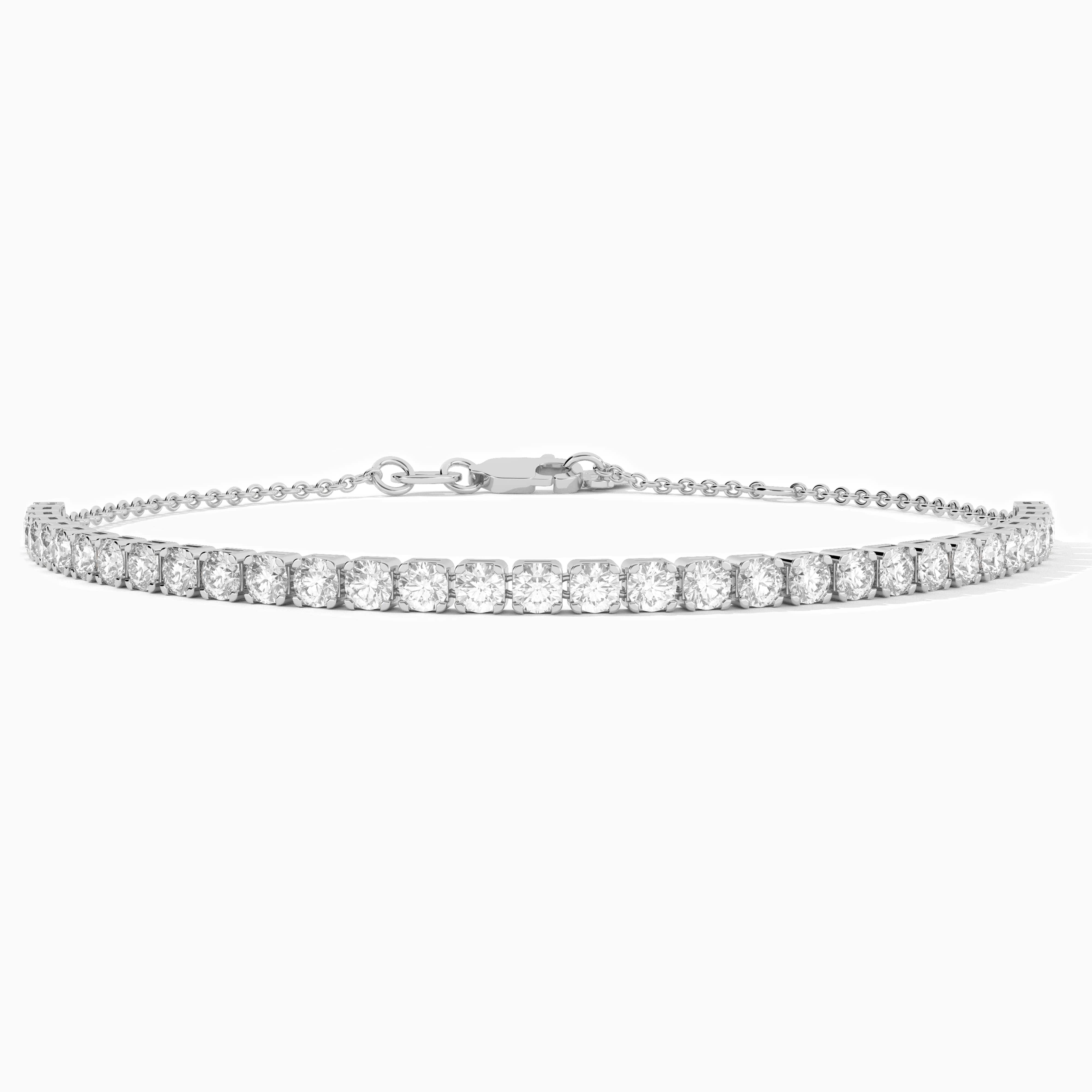 14k gold diamond tennis bracelet