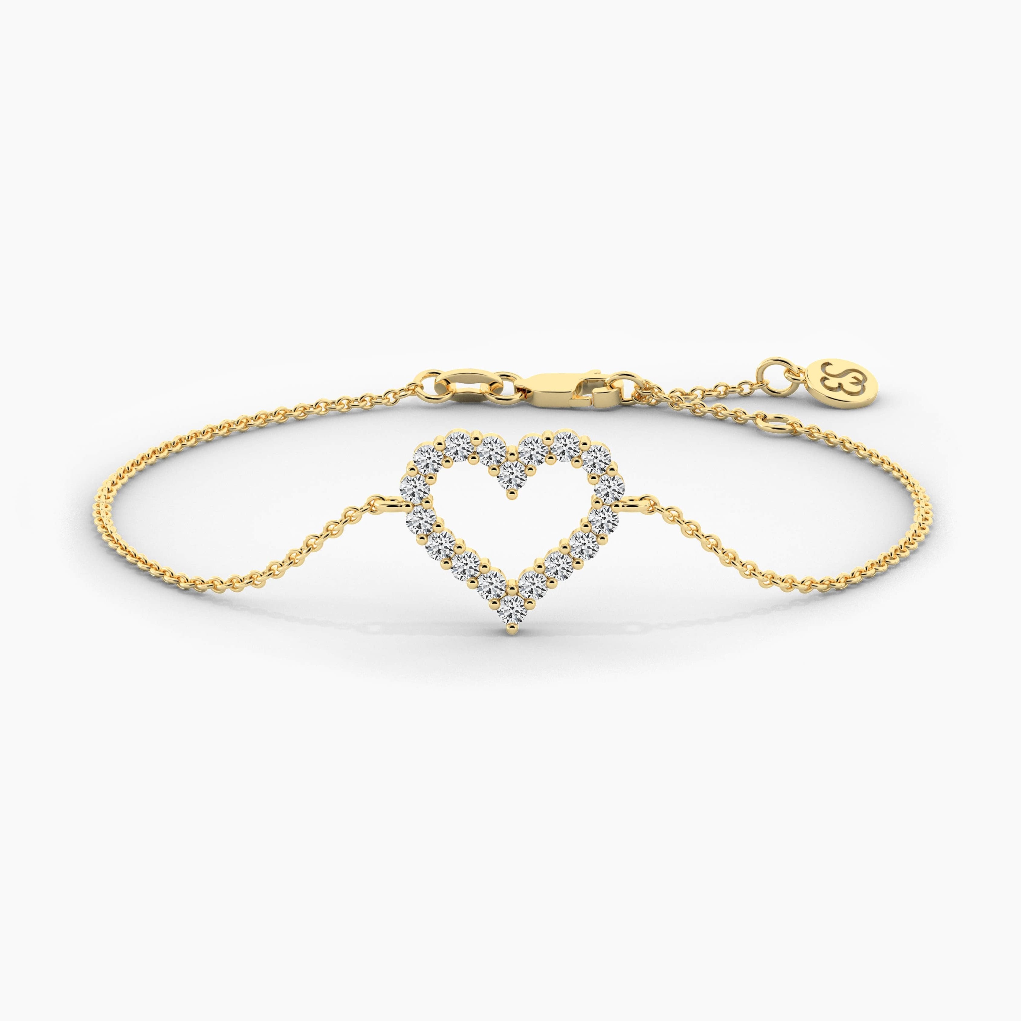 Moissanite Heart bracelet