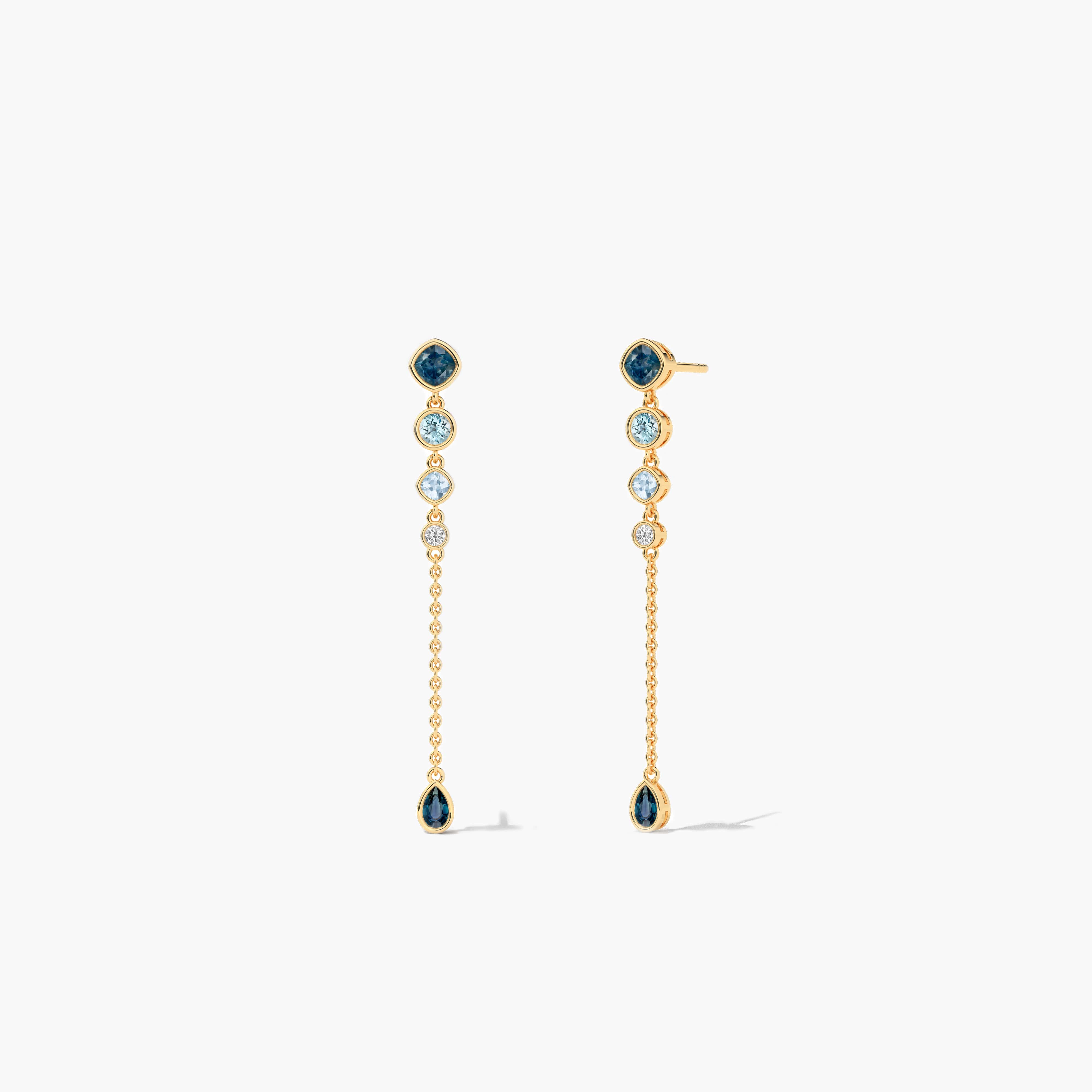 dangle diamond earrings gold