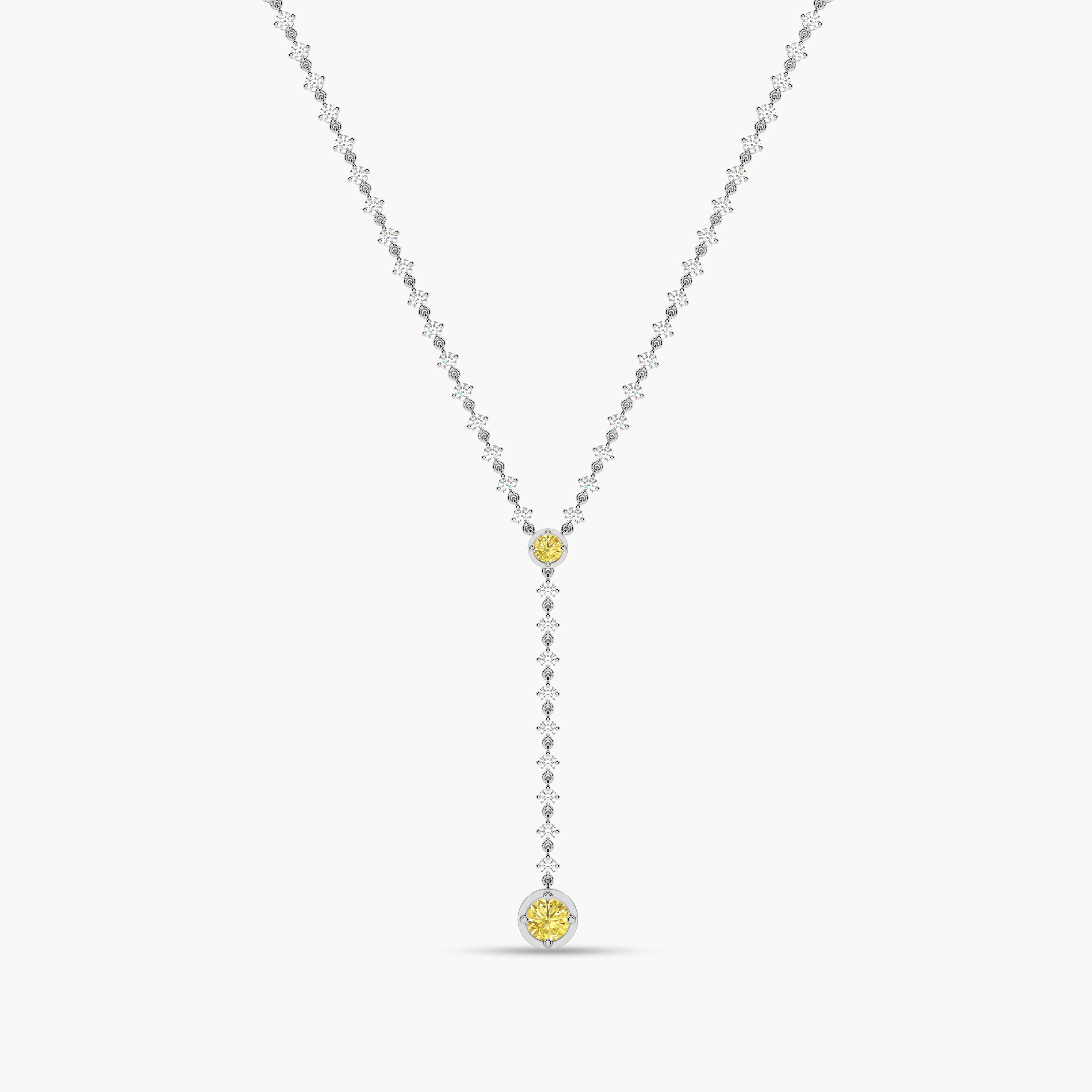 white gold diamond tennis necklace
