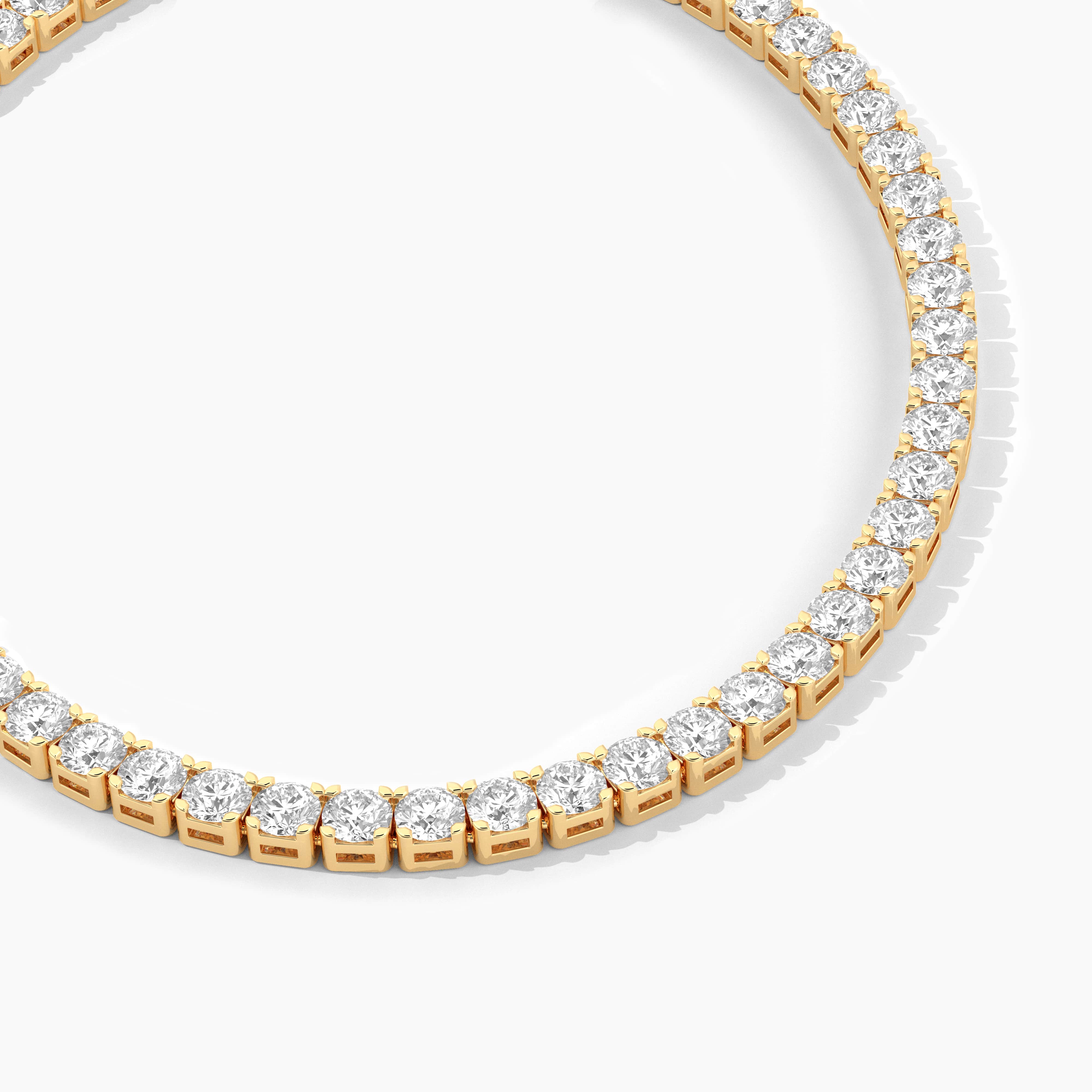 Yellow Gold Diamond Tennis Bracelet