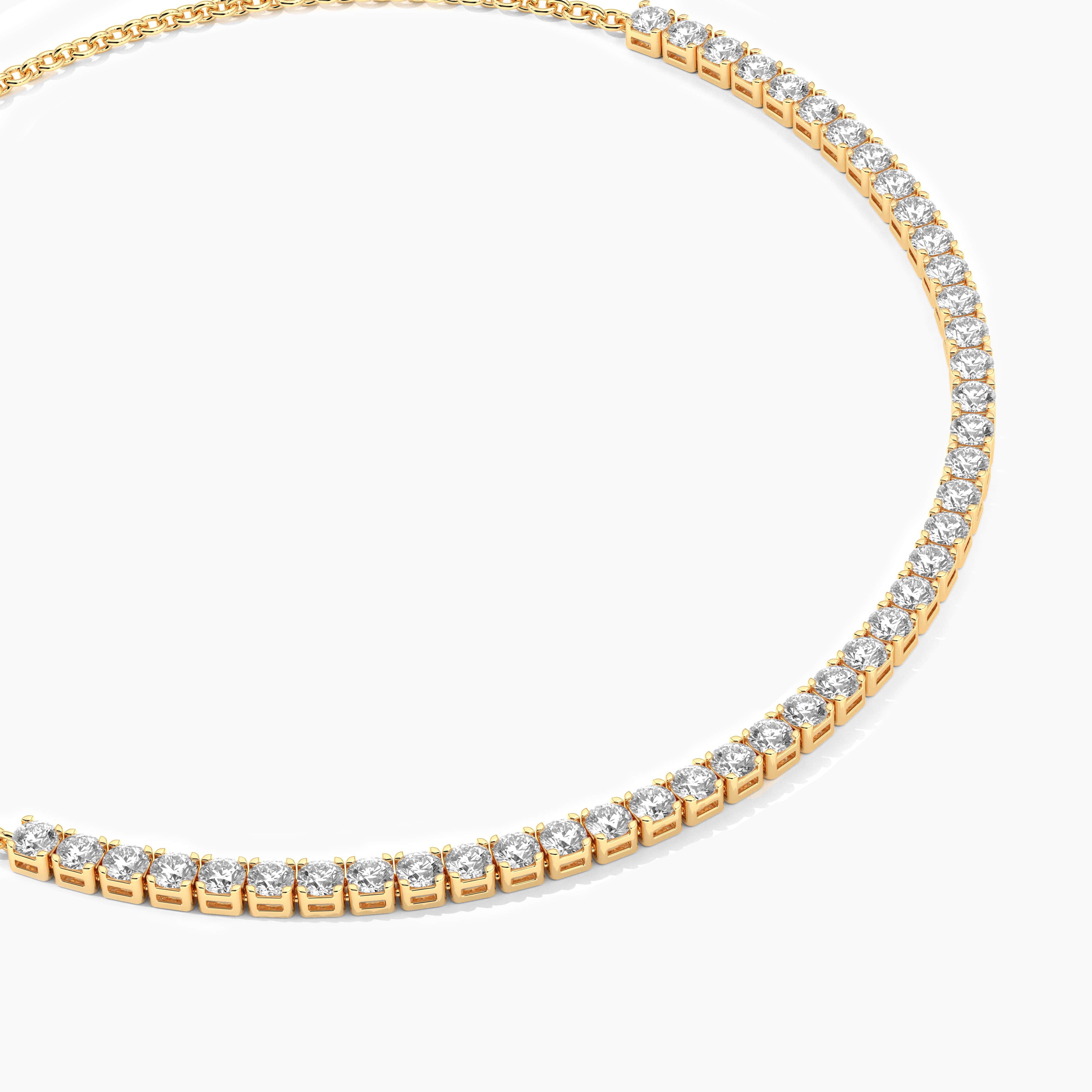 lab diamond tennis bracelet gold