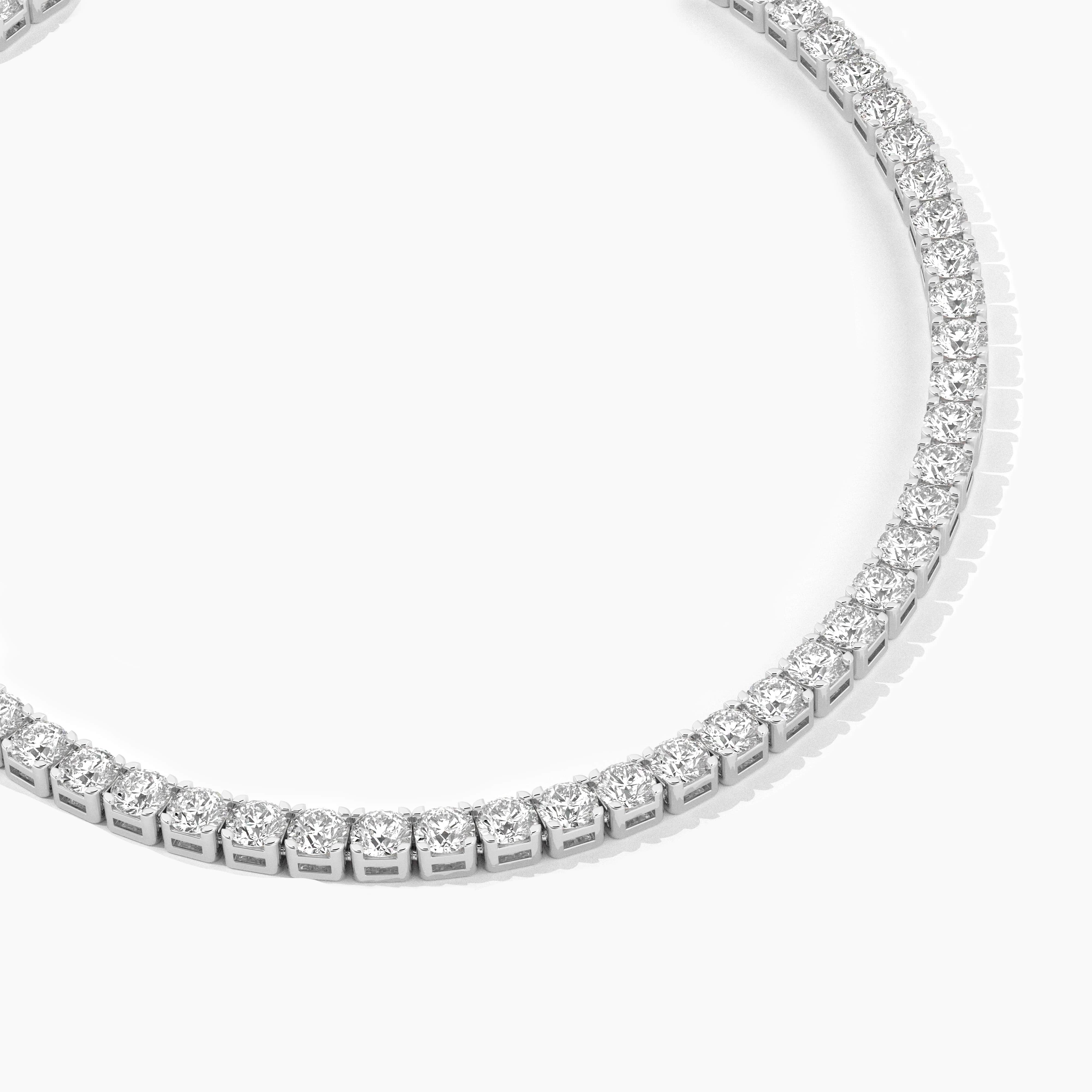 14k white gold tennis bracelet