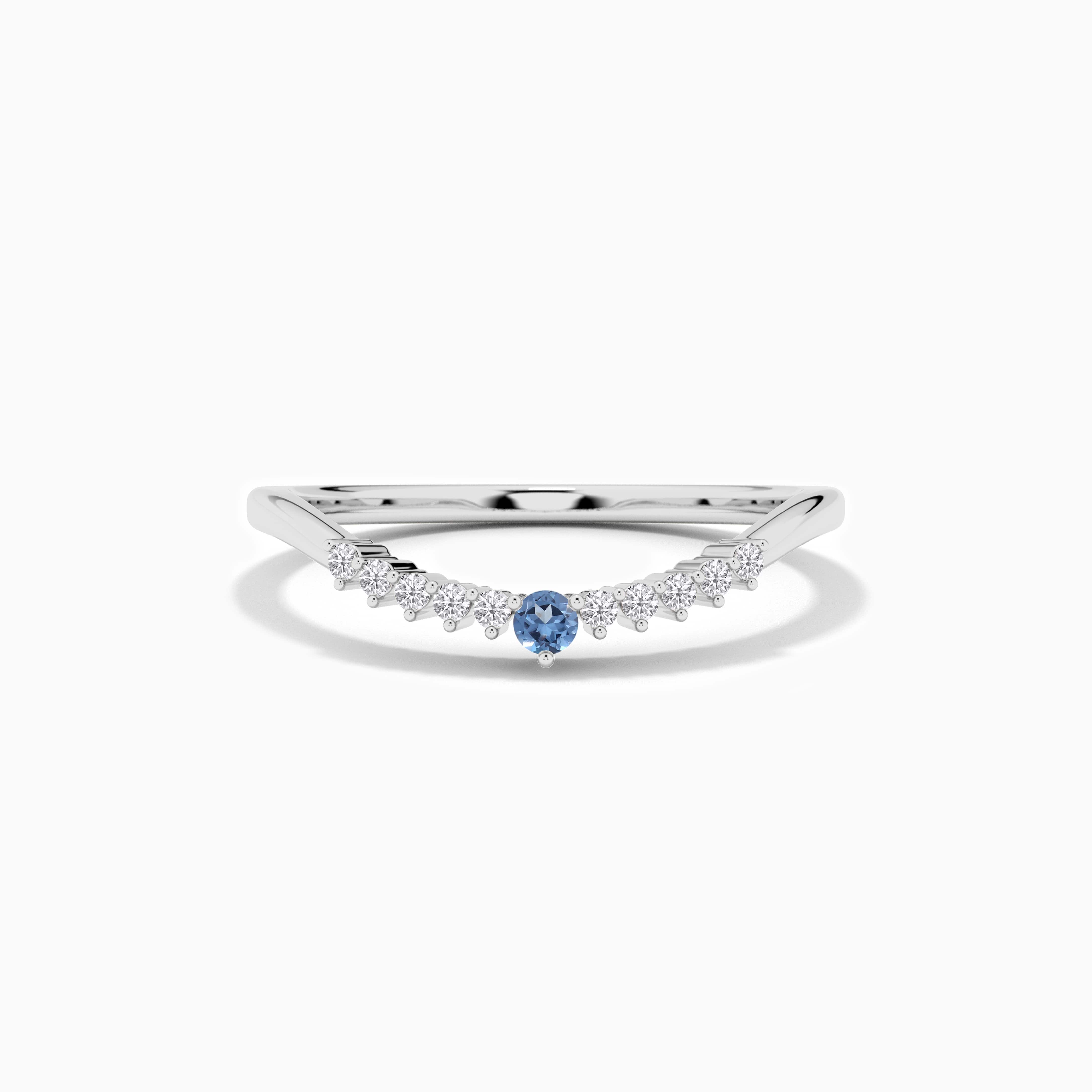 curved wedding bands for women