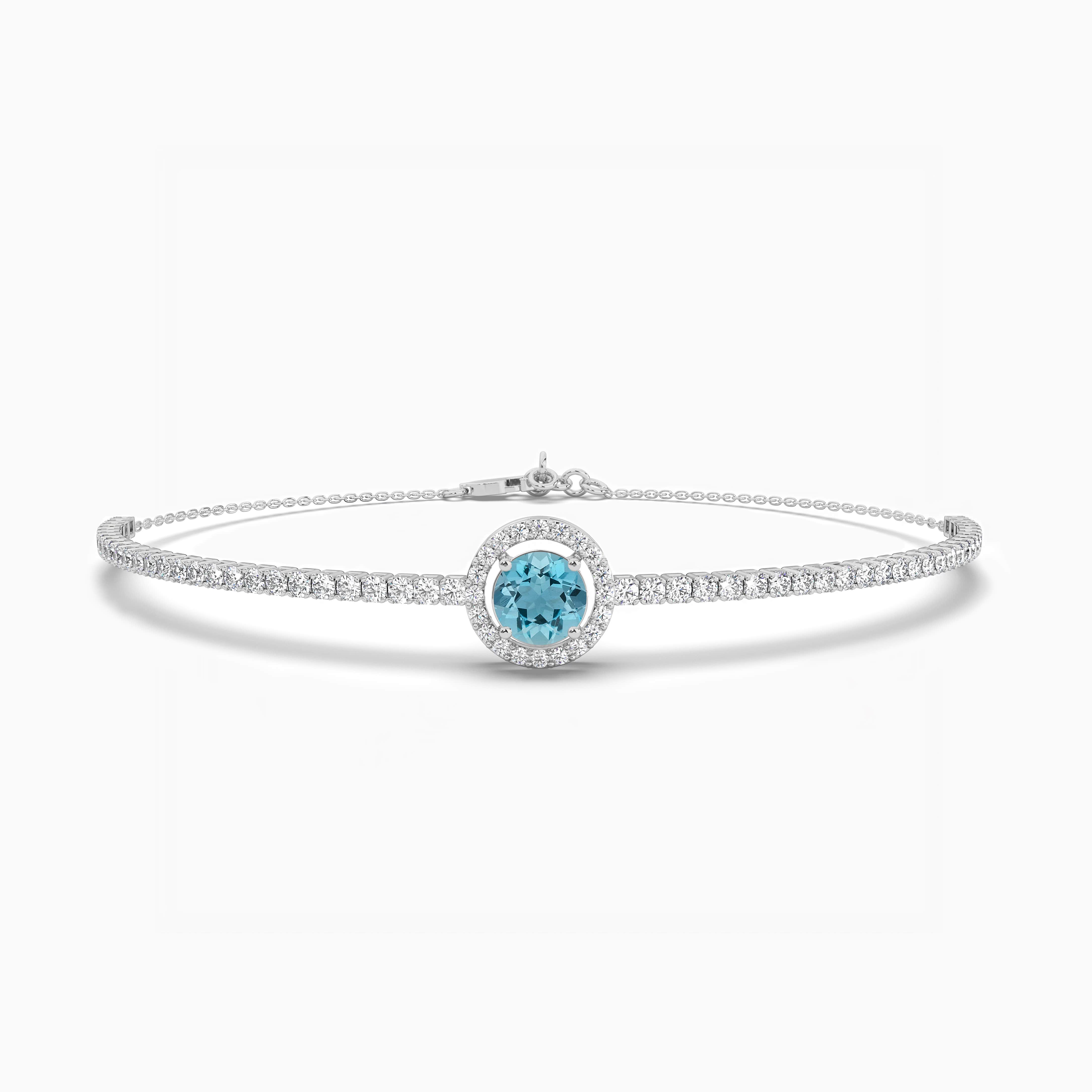 Blue Oxygen Bangle Bracelet