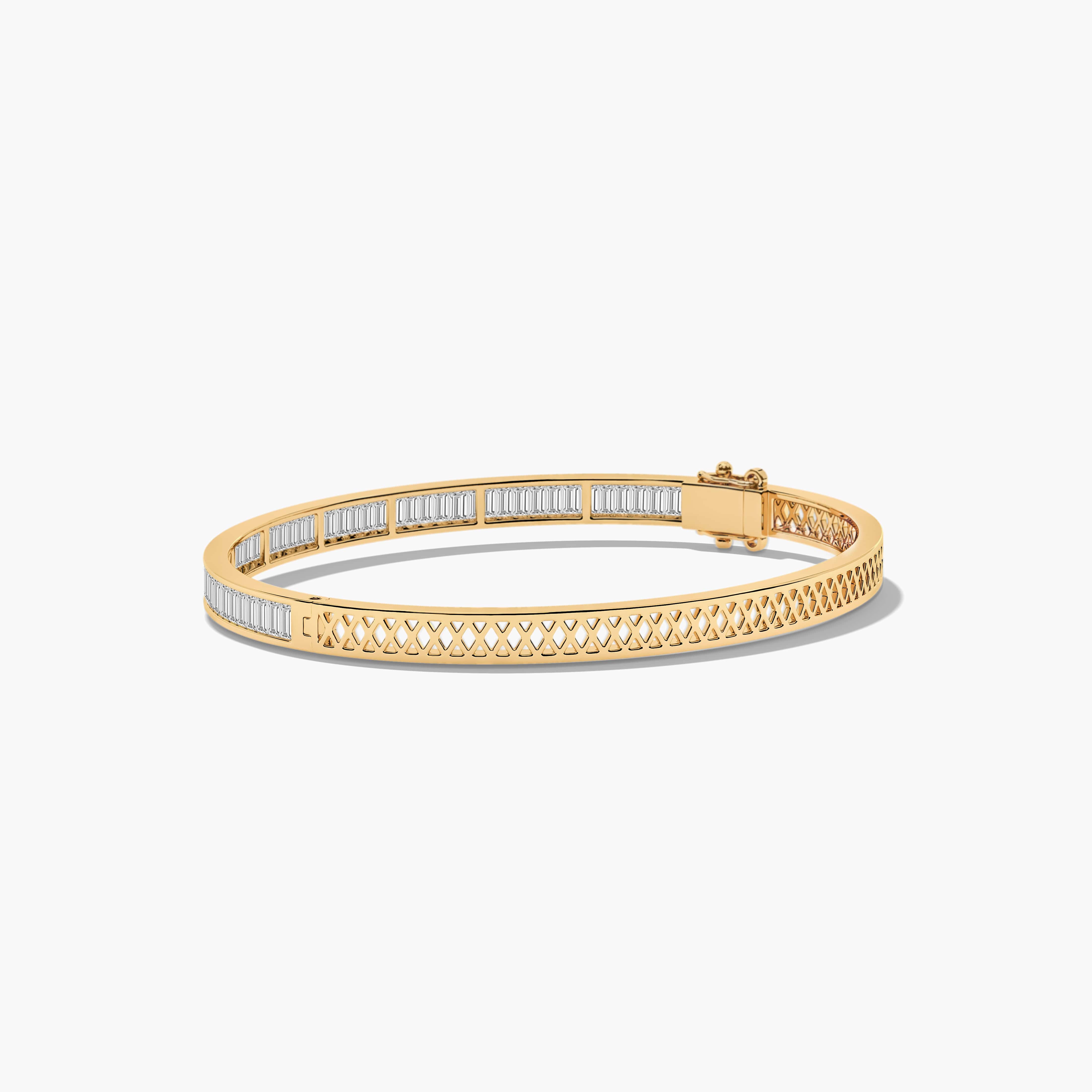 gold and diamond bangle bracelet​