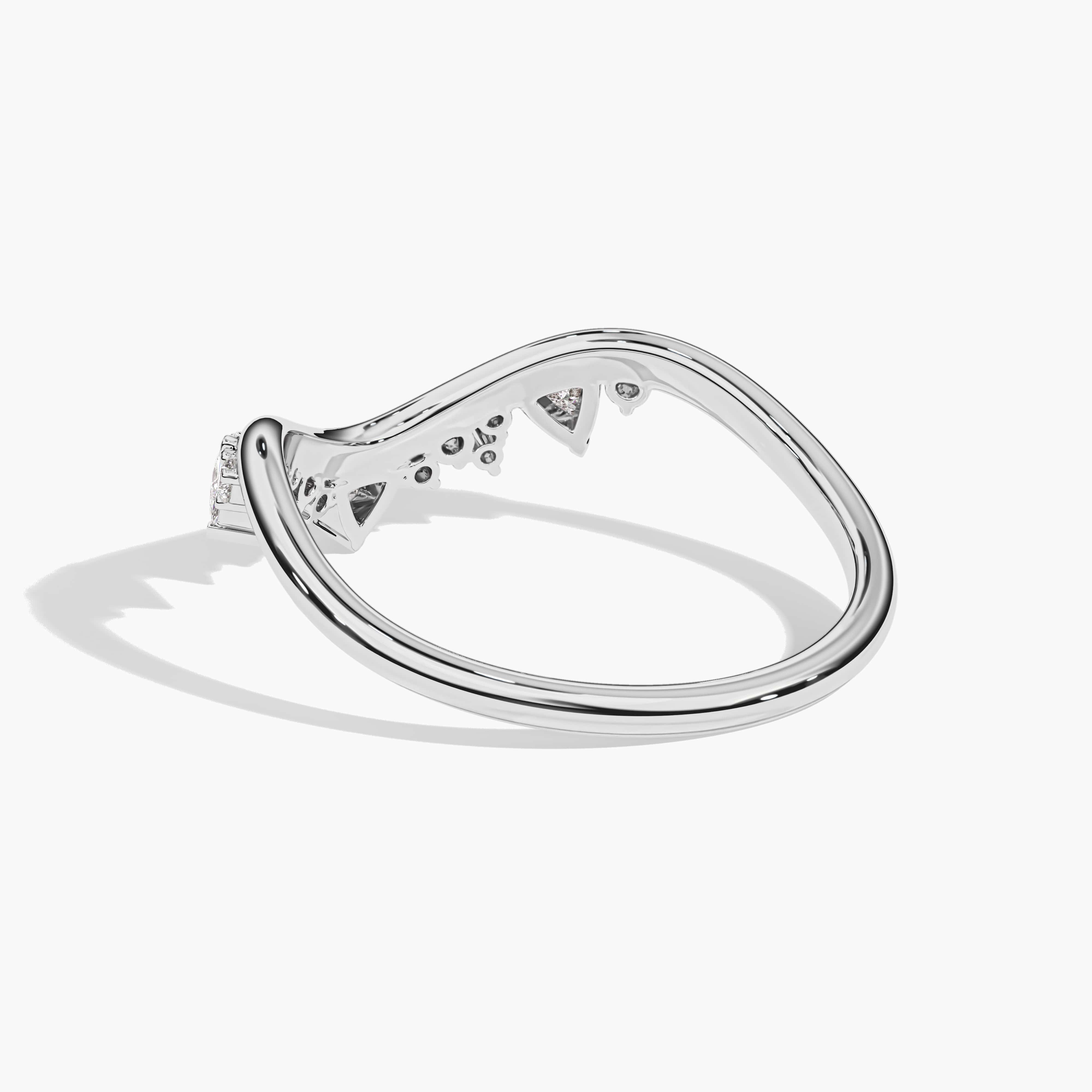 curved wedding band