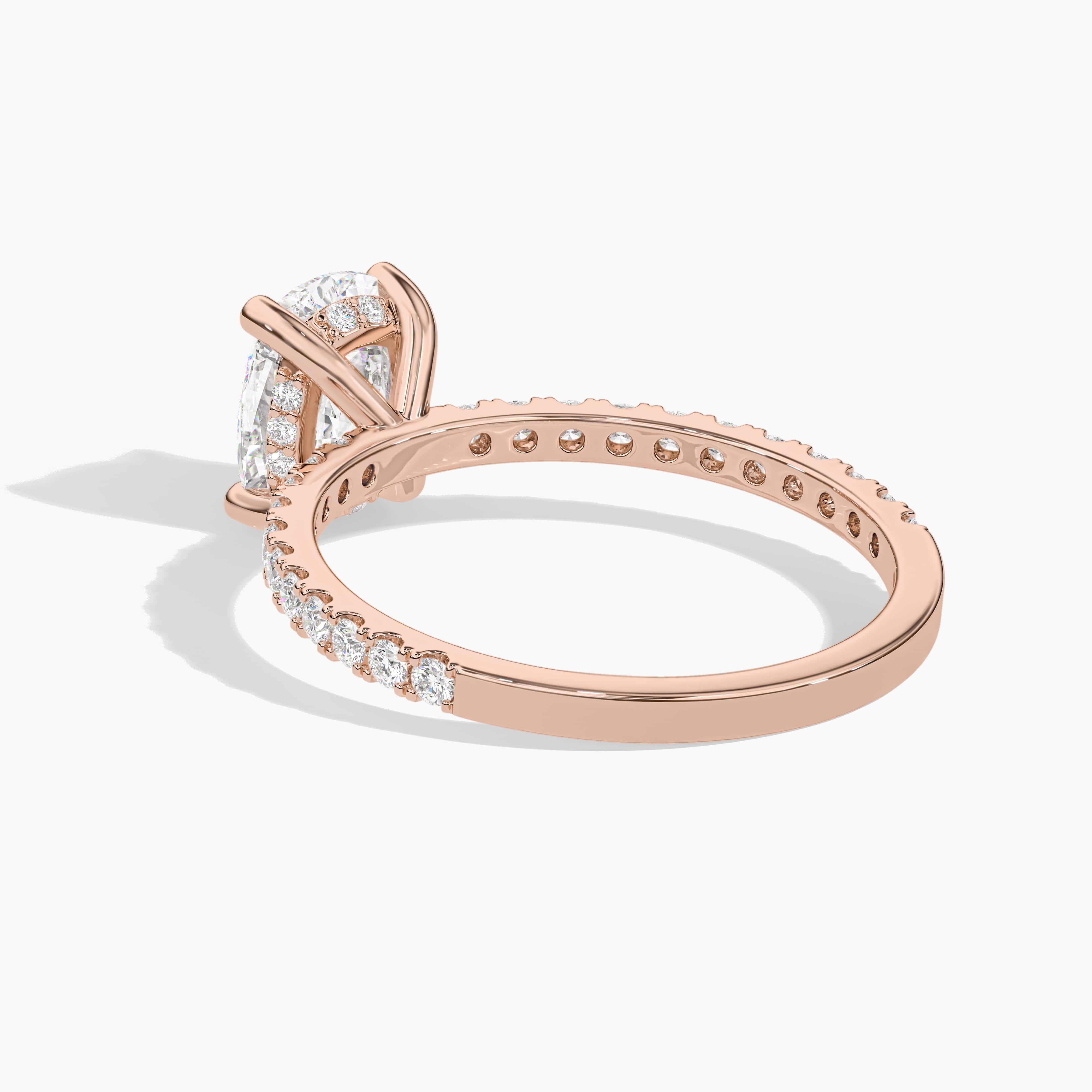 elongated cushion engagement ring with wedding band for her