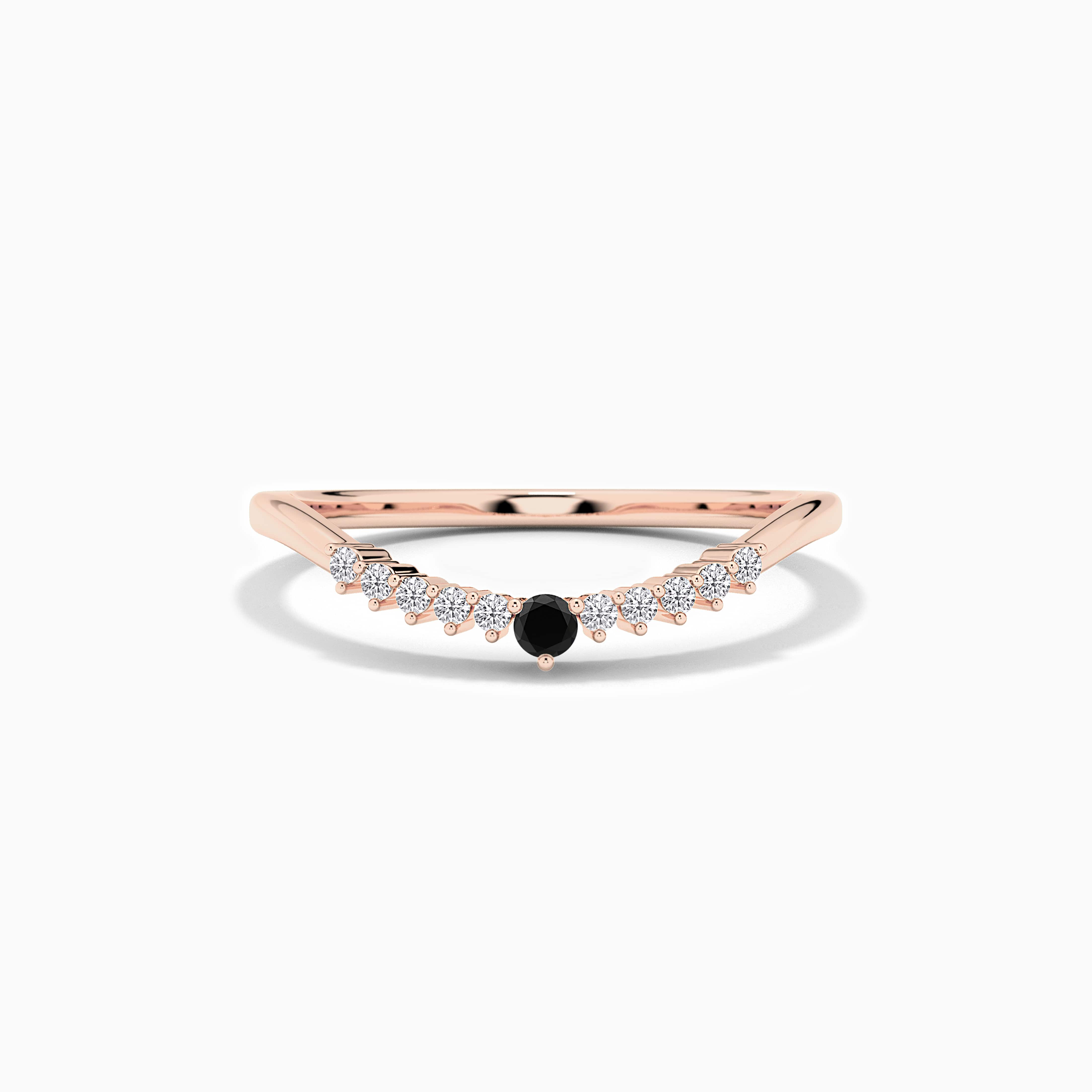 curved diamond wedding ring
