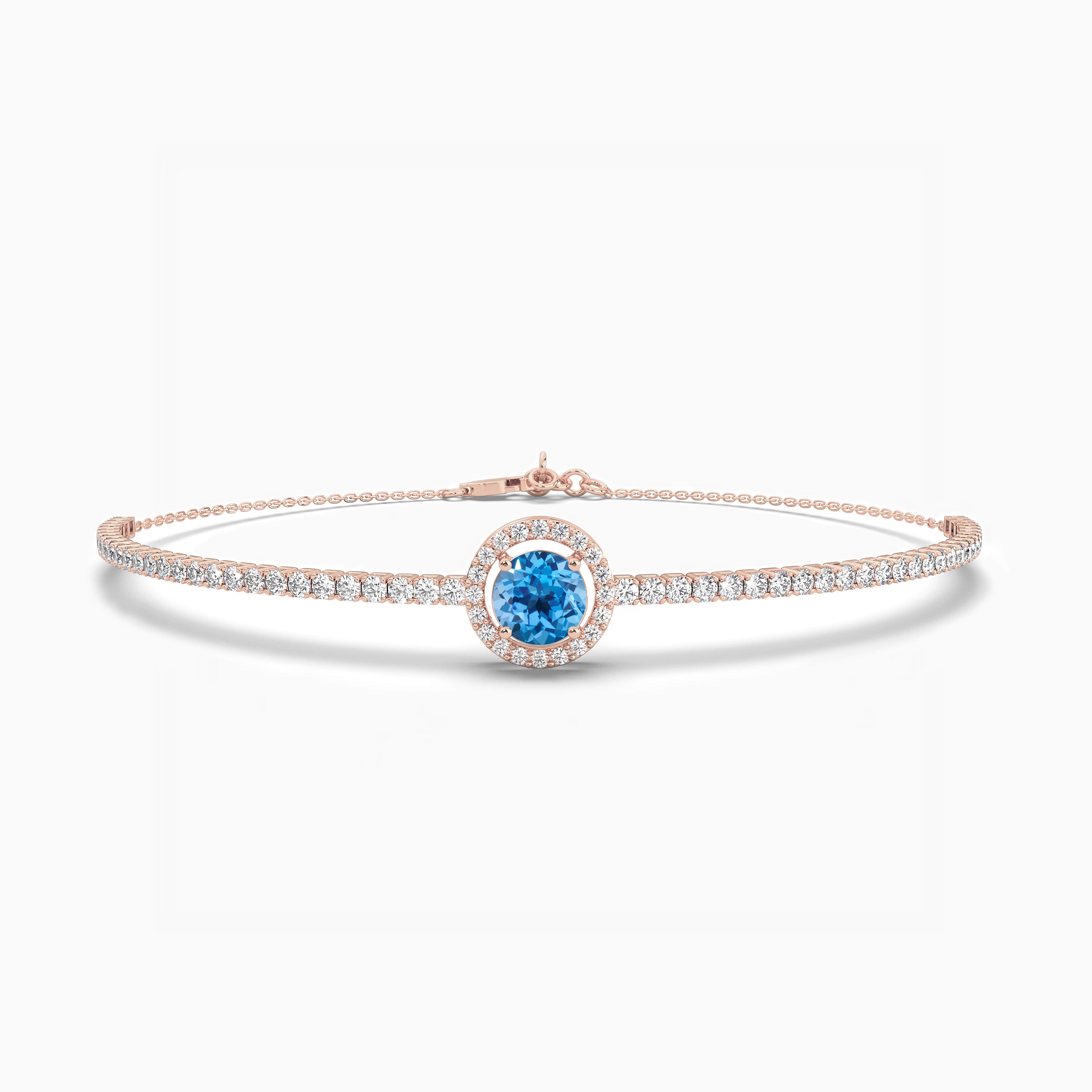 London Blue Topaz Bracelet in Sterling Silver