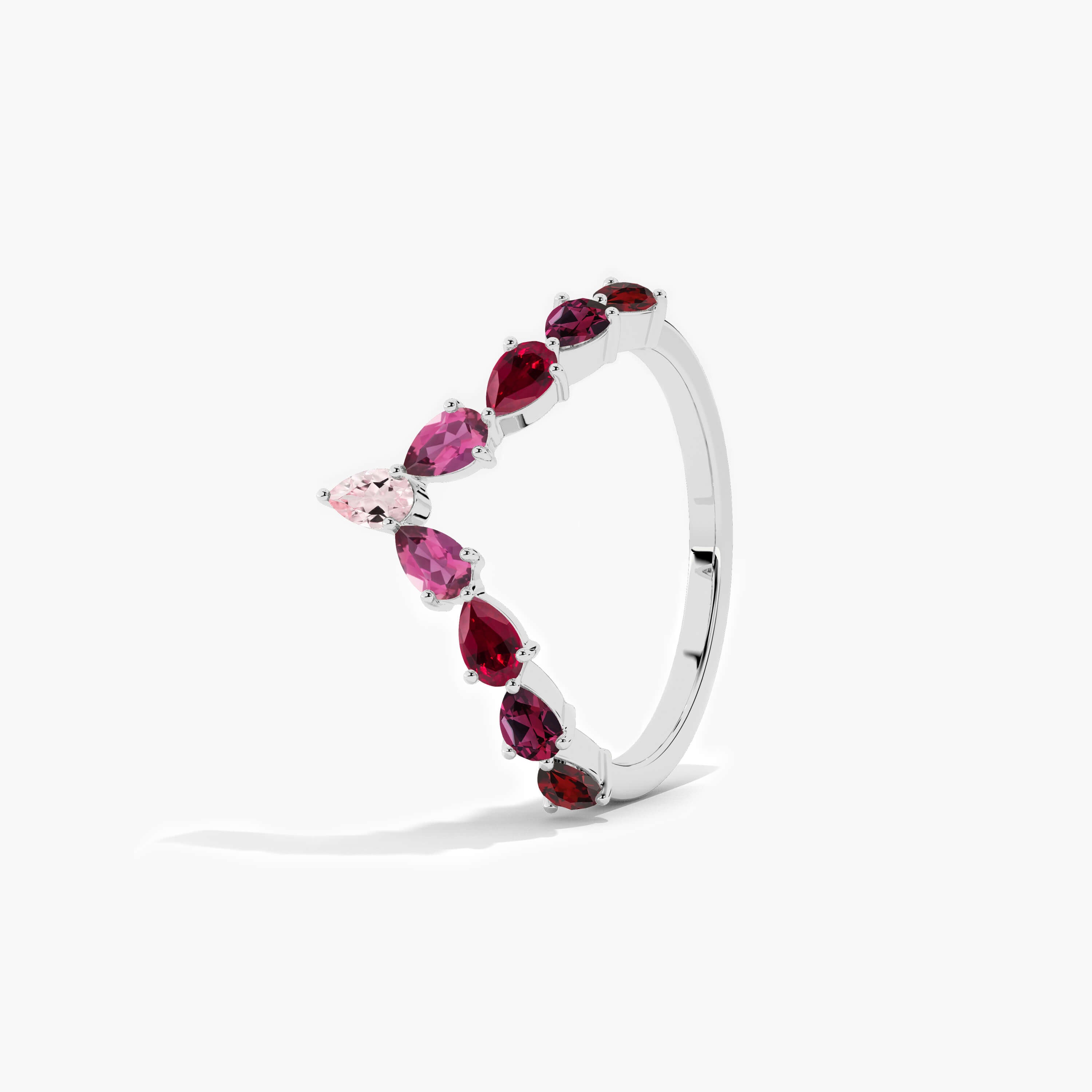 curved wedding ring