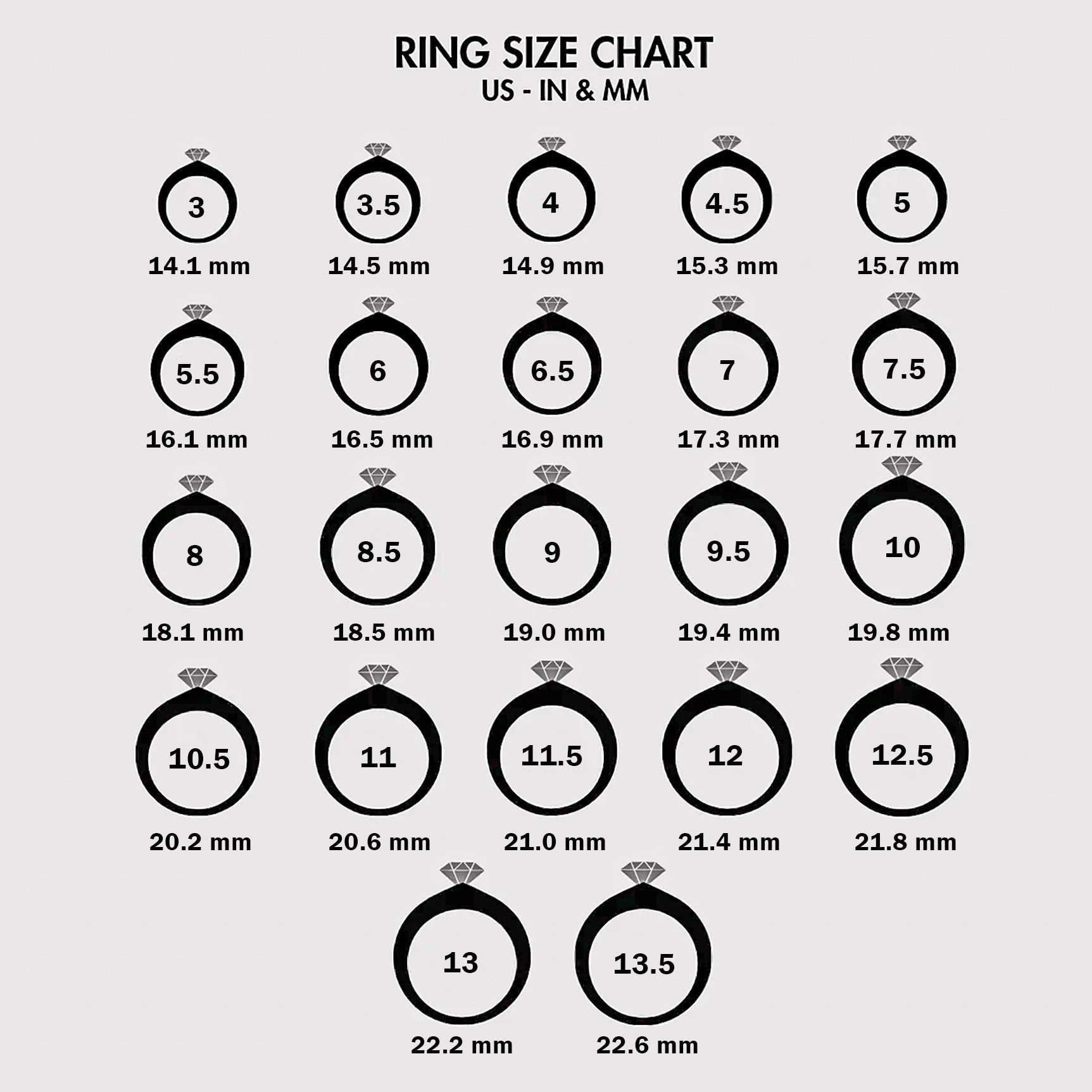 ring size chart 