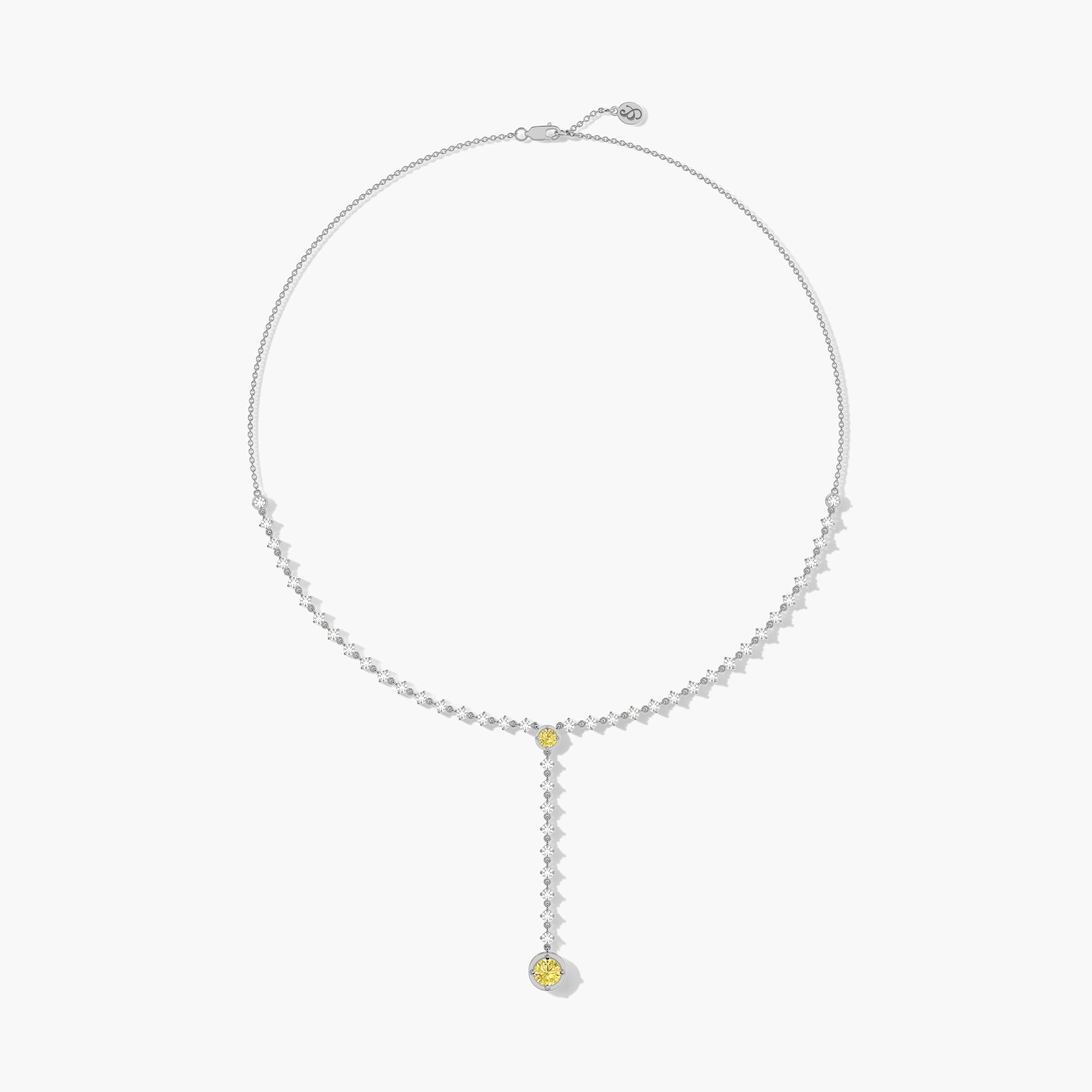 diamond tennis necklace gold