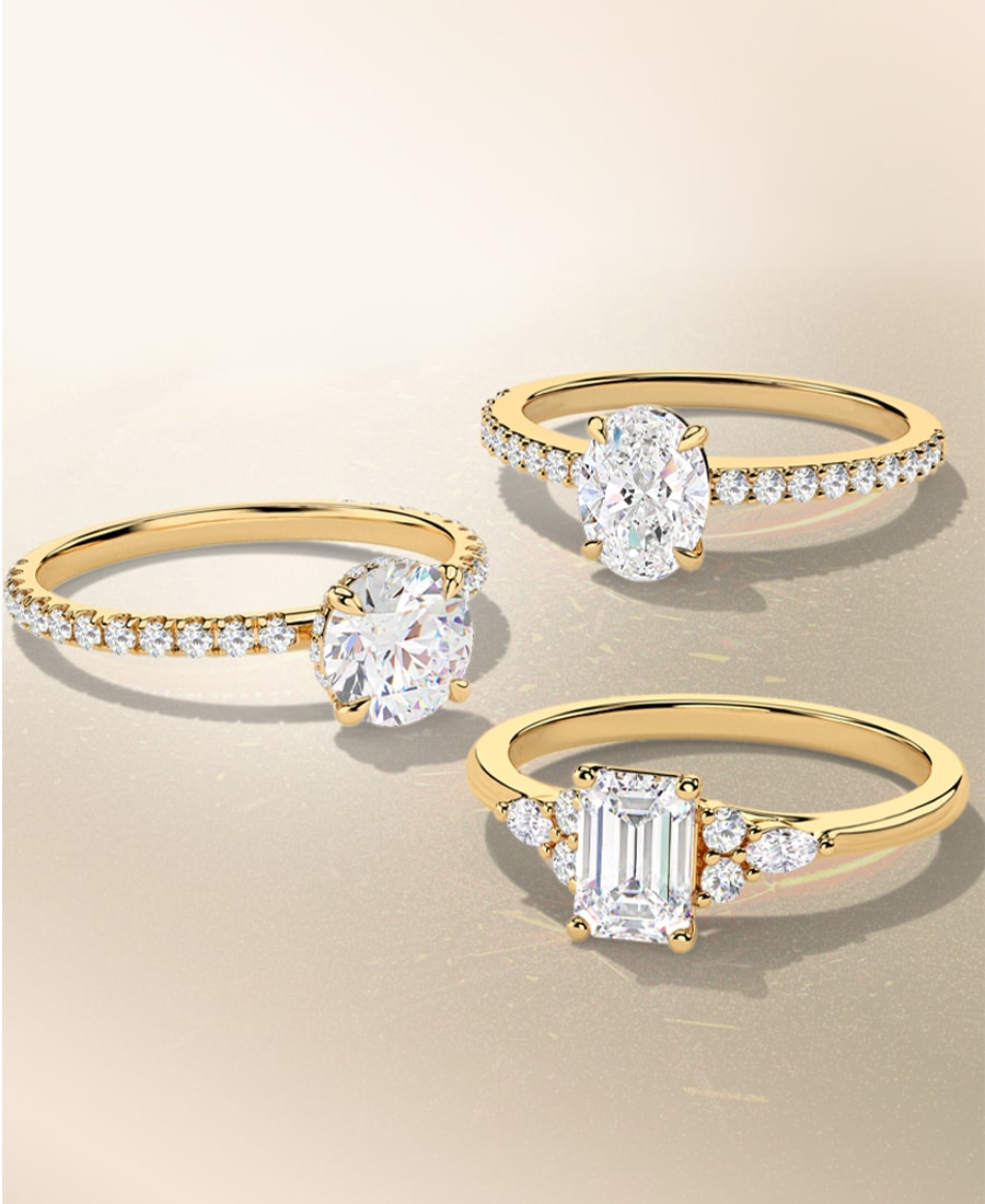 gold engagement rings