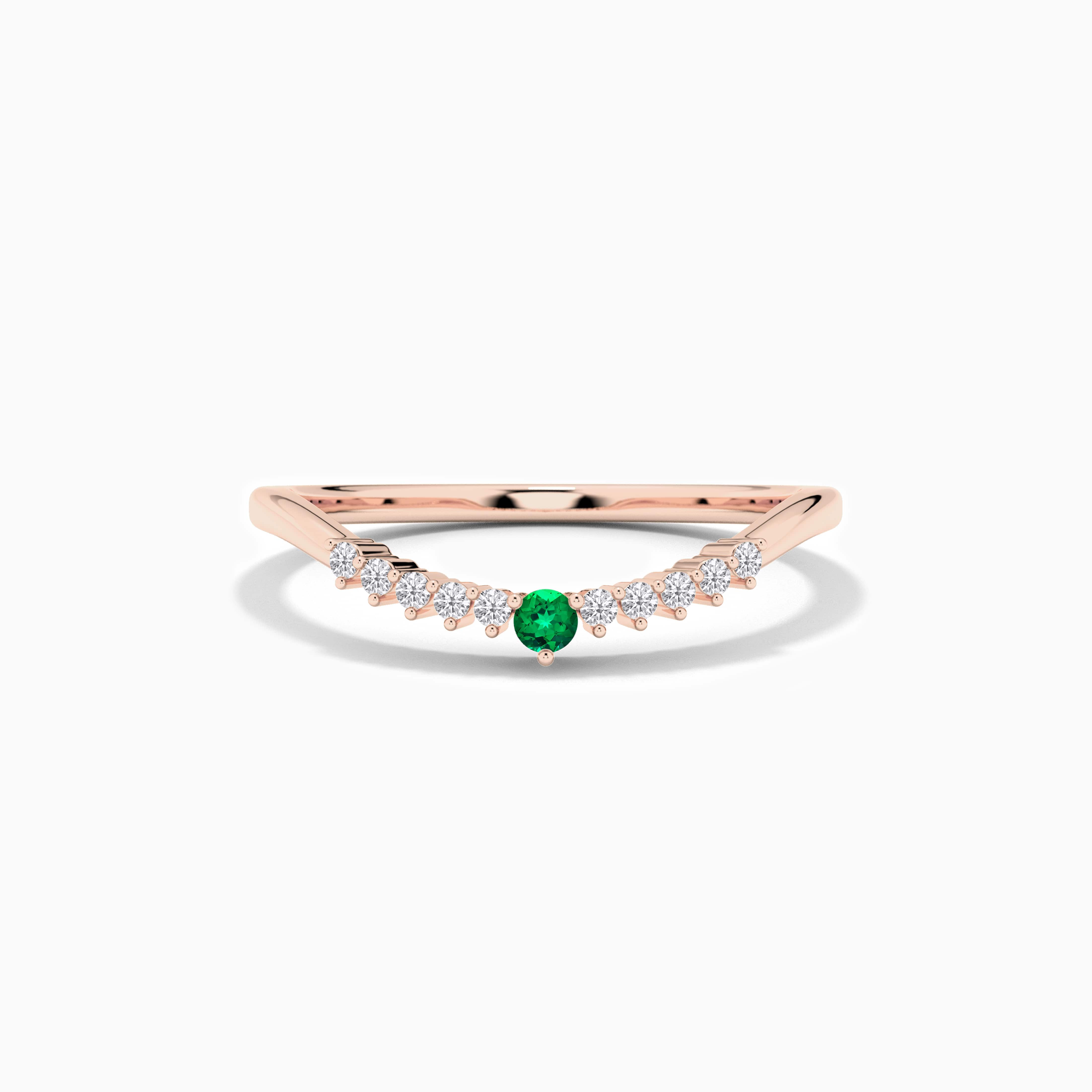 gemstone band rings