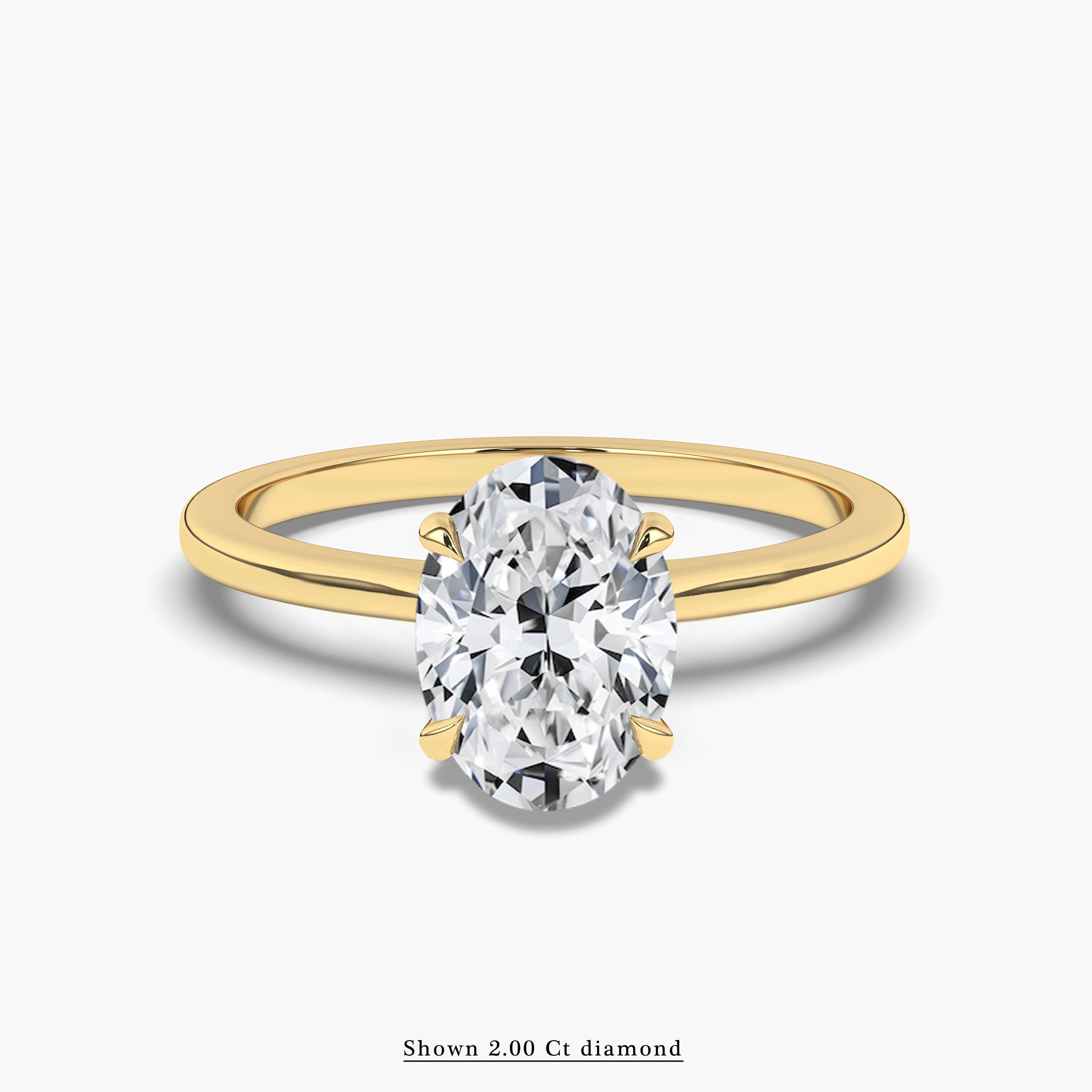 Oval Solitaire Engagement Ring