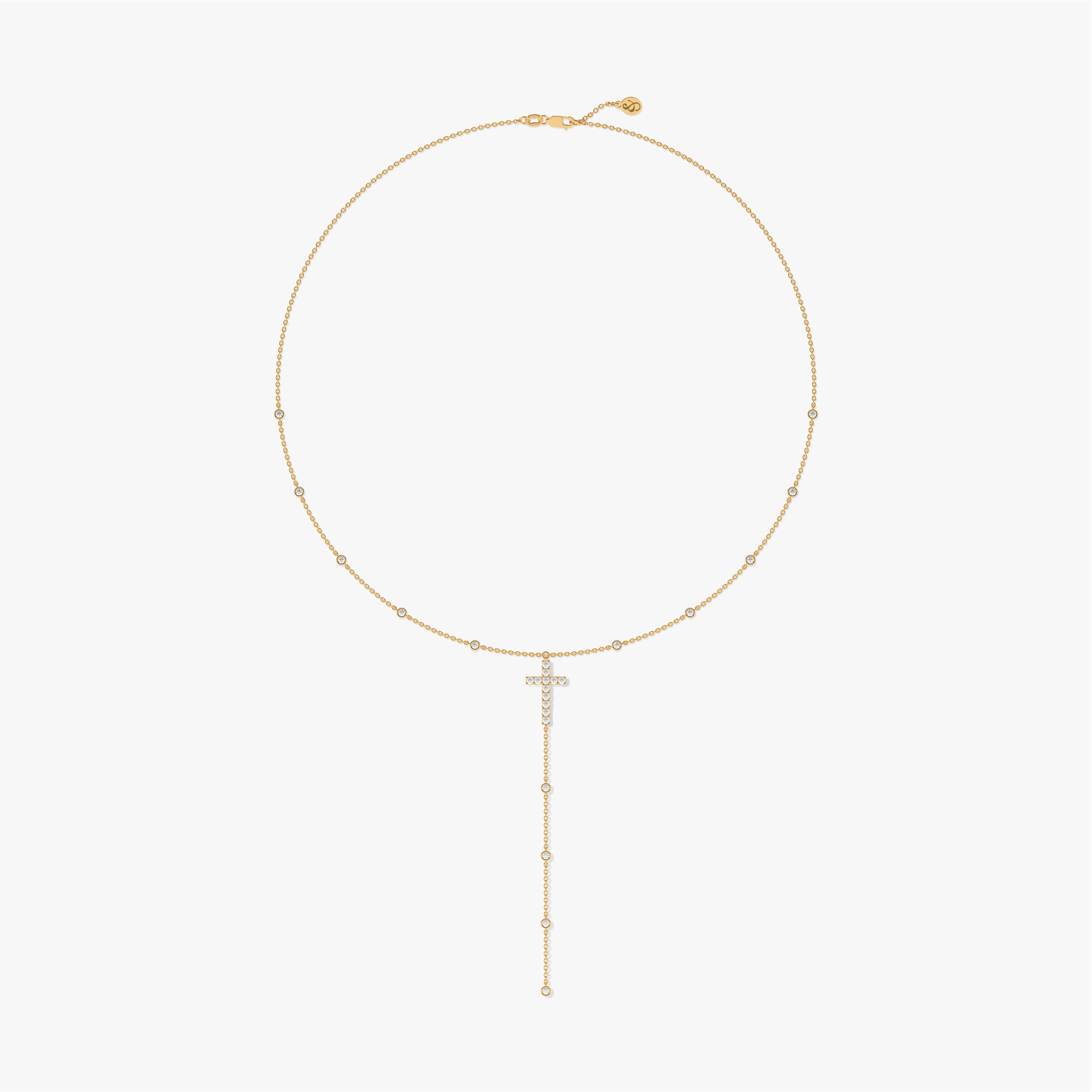 14k gold cross necklace women