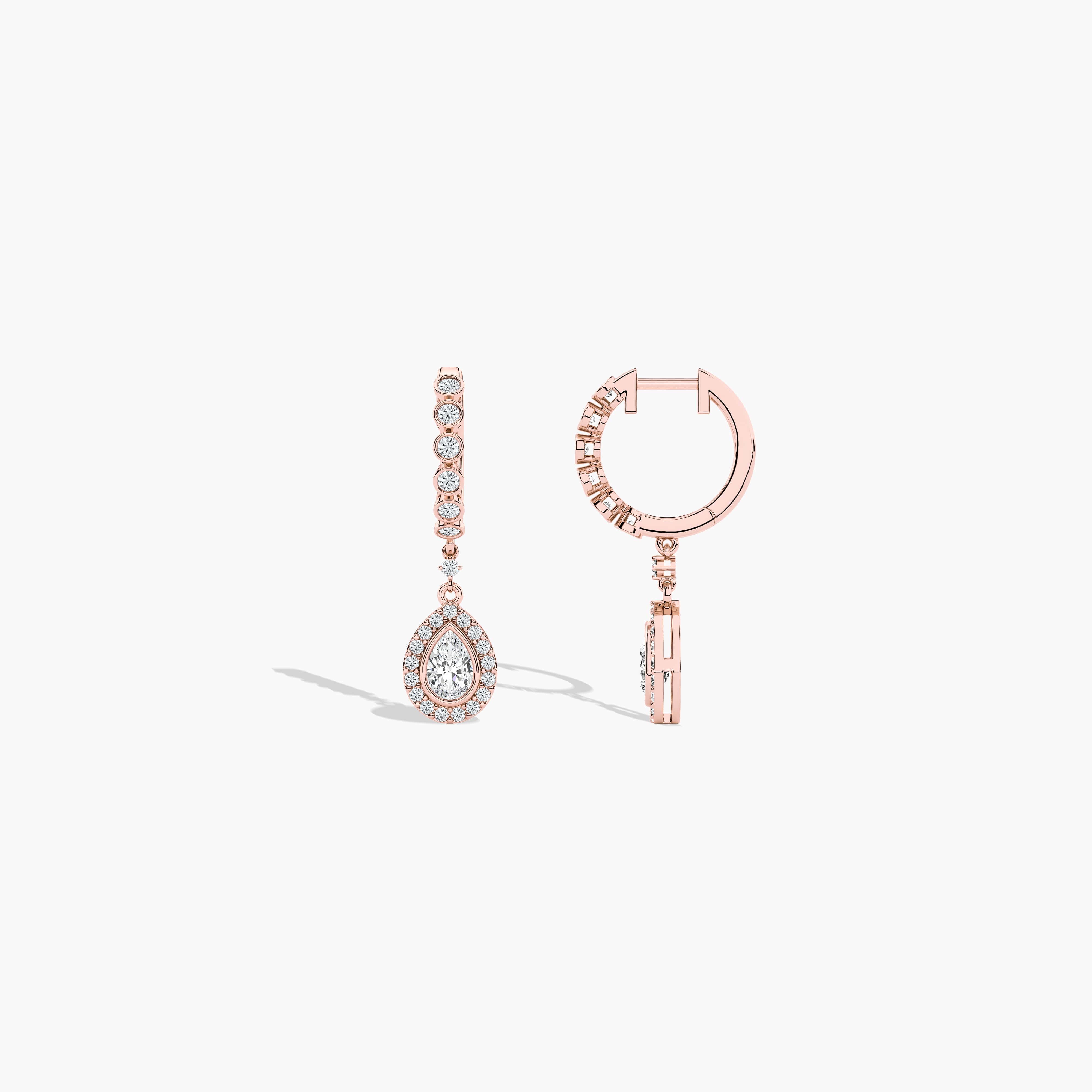 hoop diamond earrings