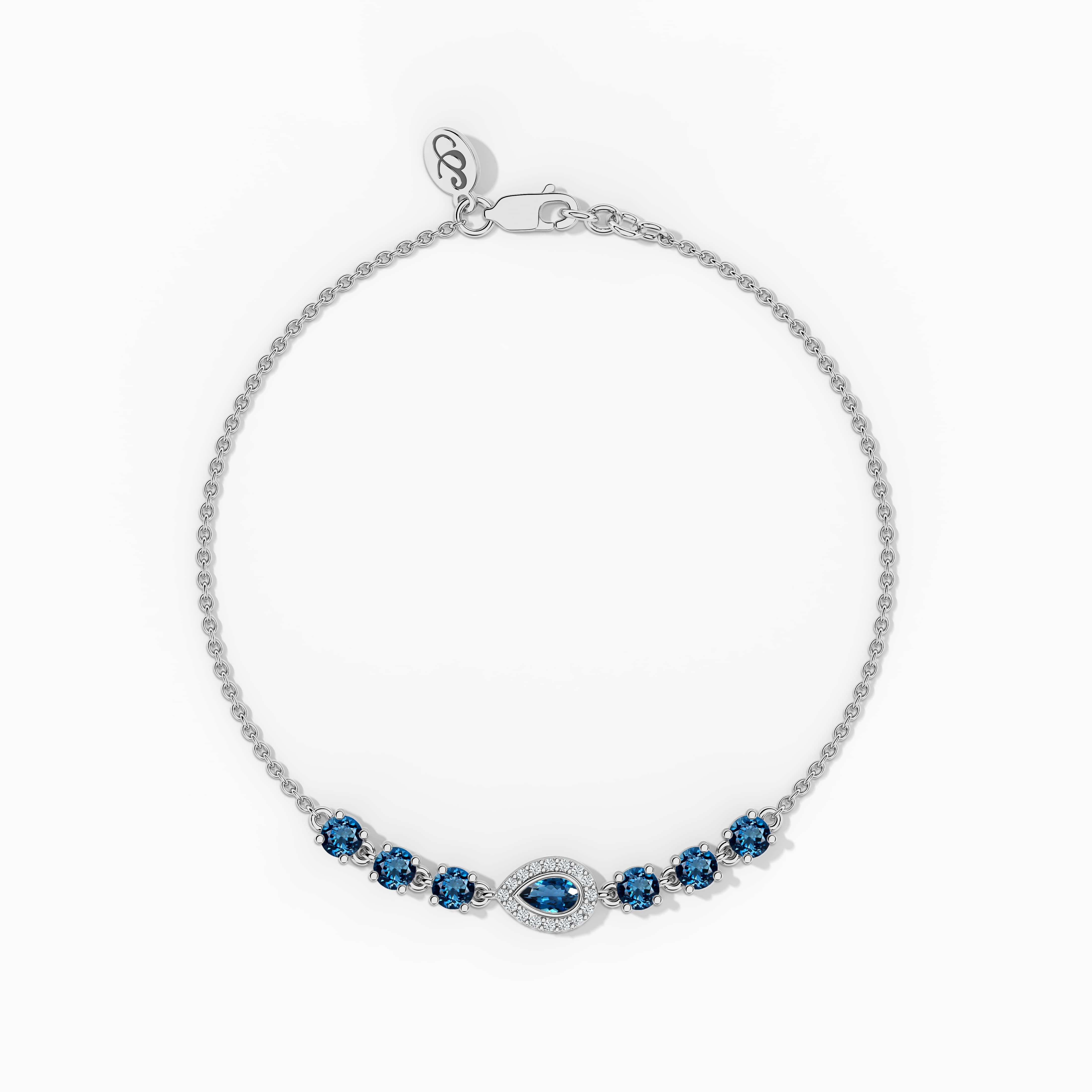 blue gemstone bracelet​