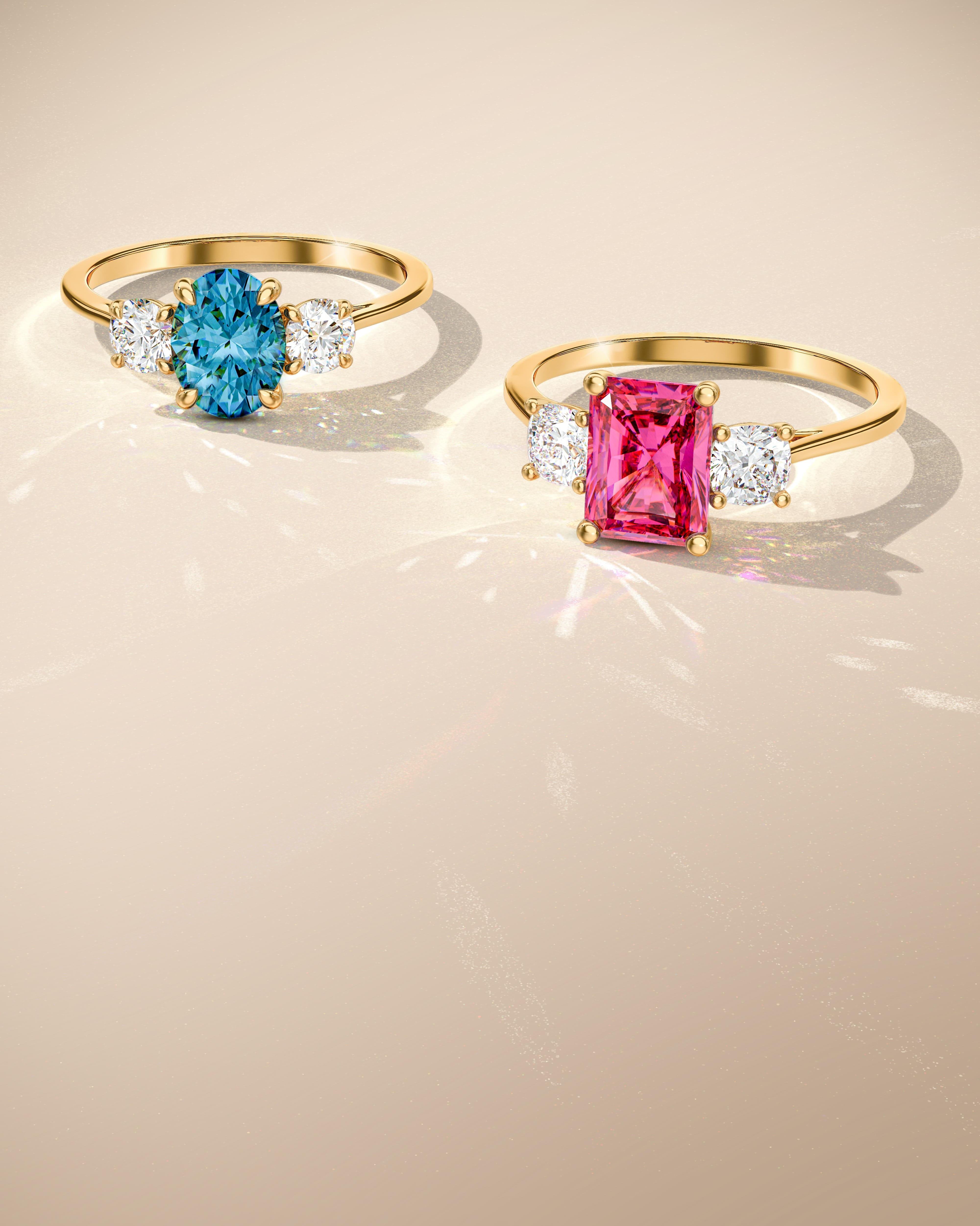 Shop gemstone engagement rings