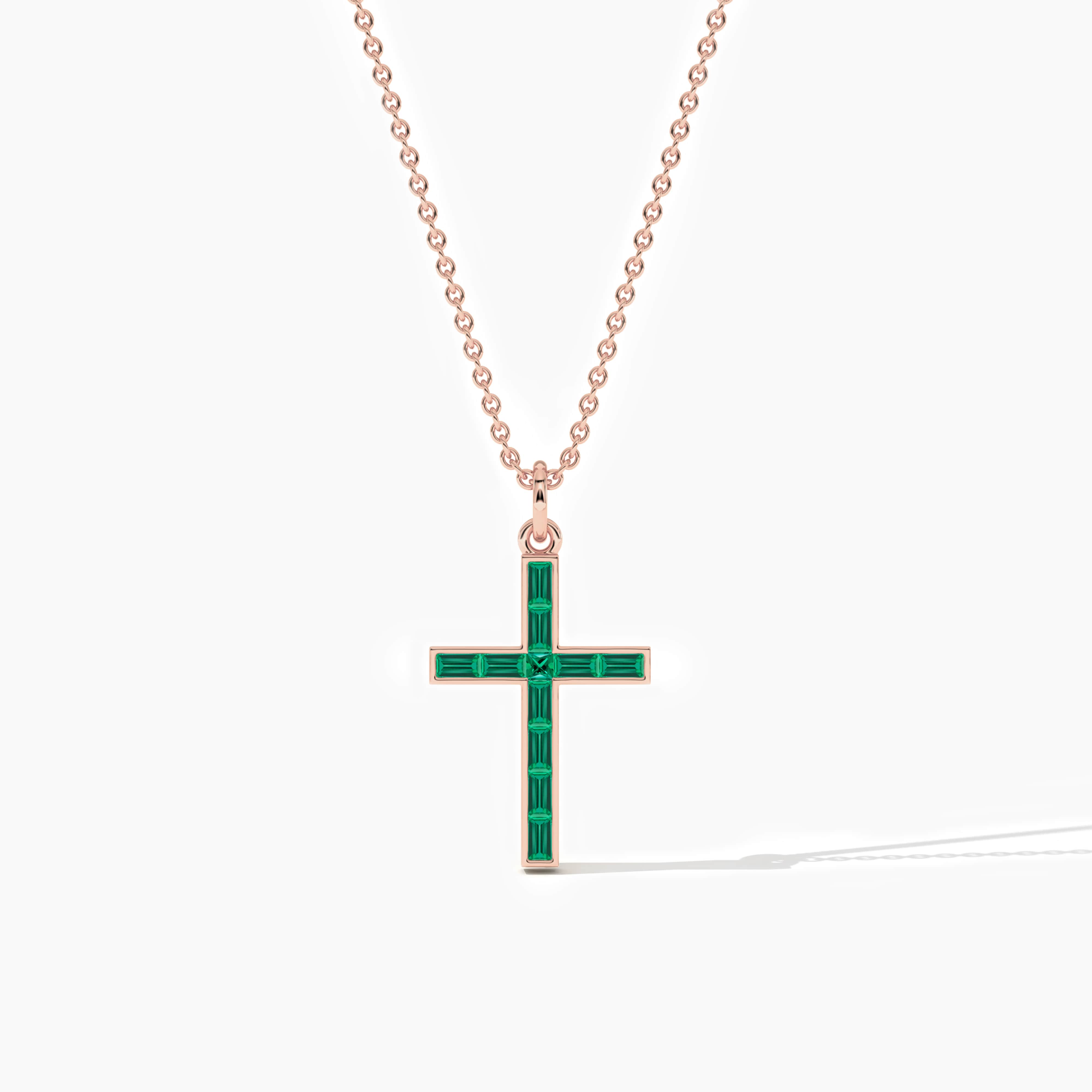 cross pendant with necklace