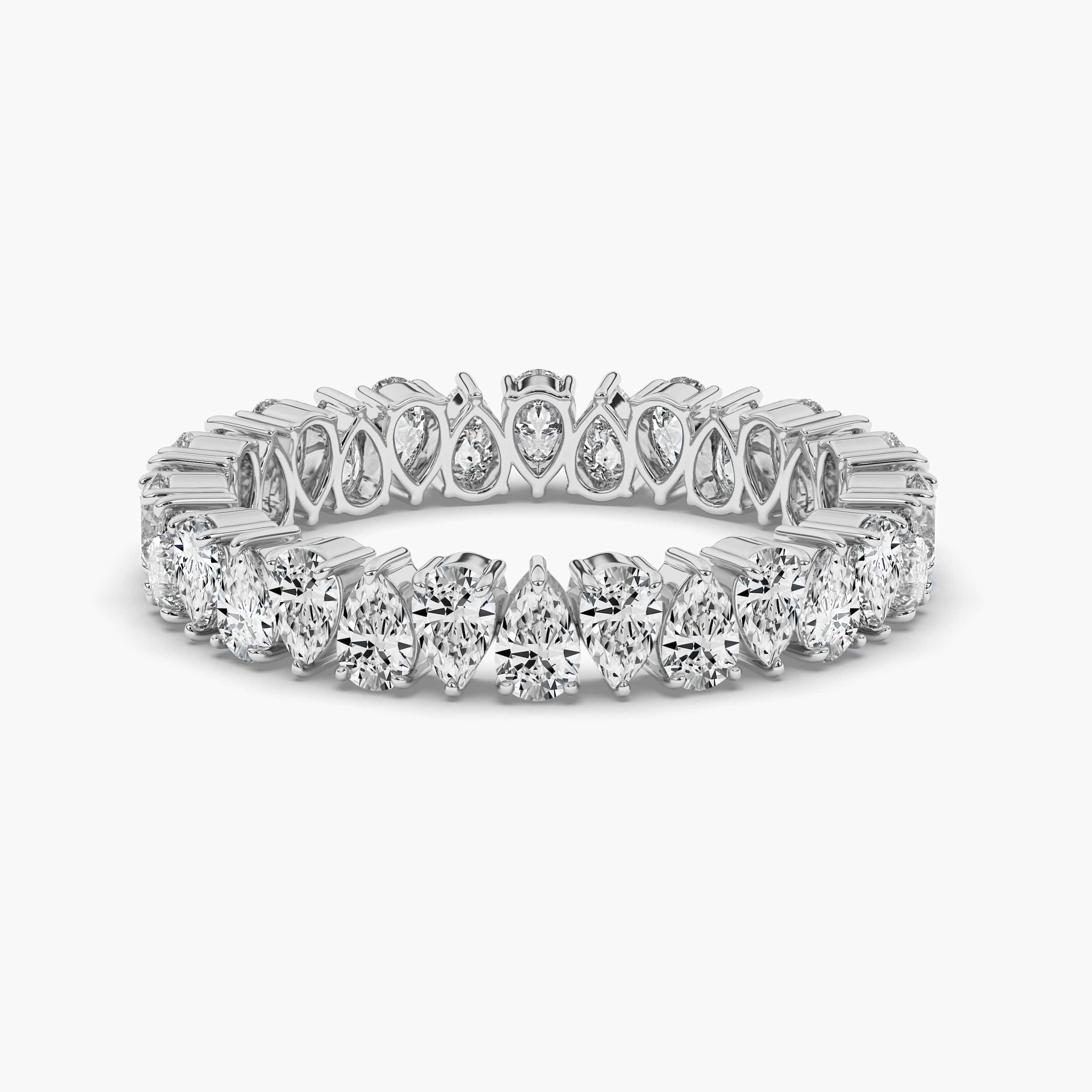 White Gold Stackable Diamond Eternity Rings
