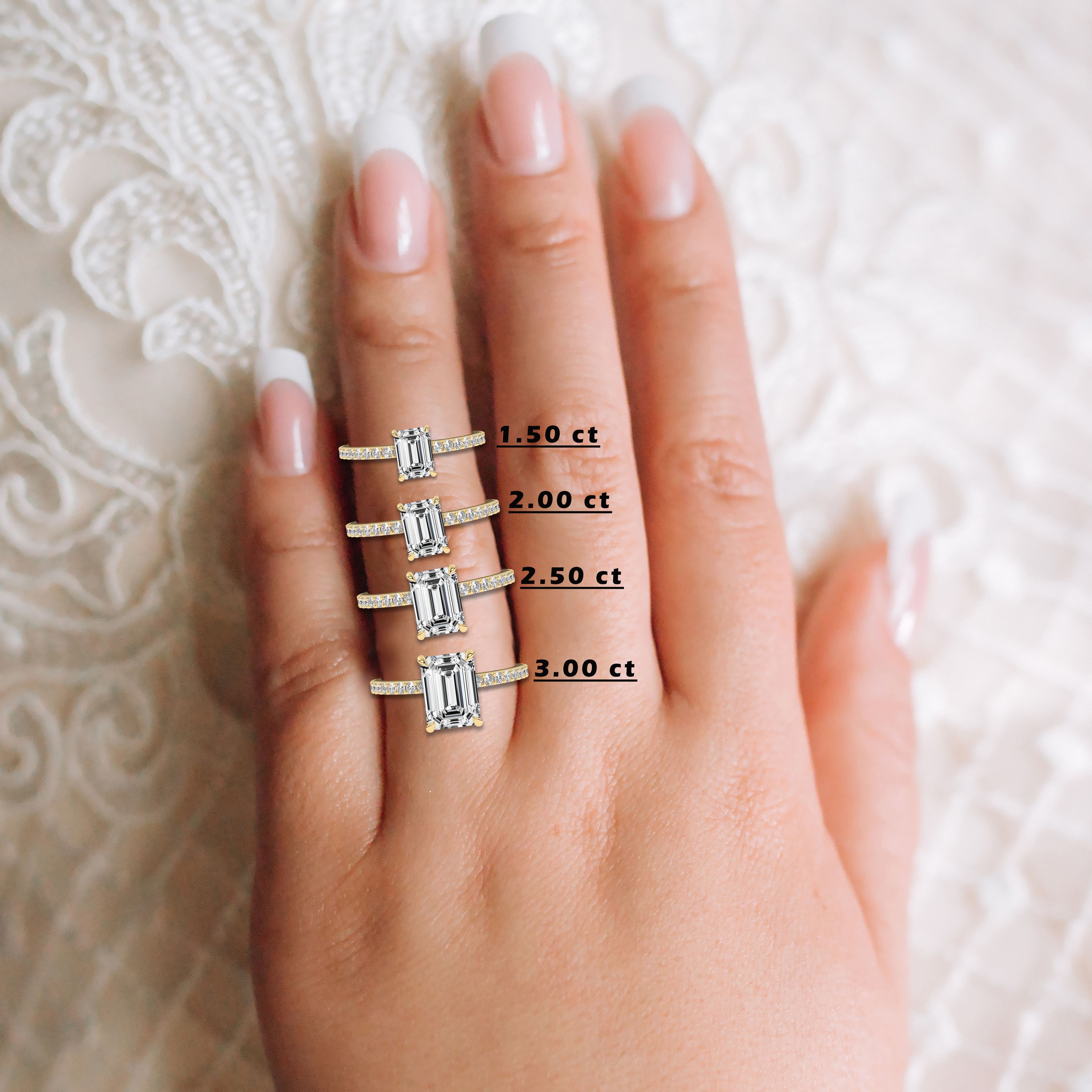 engagement rings rectangle diamond
