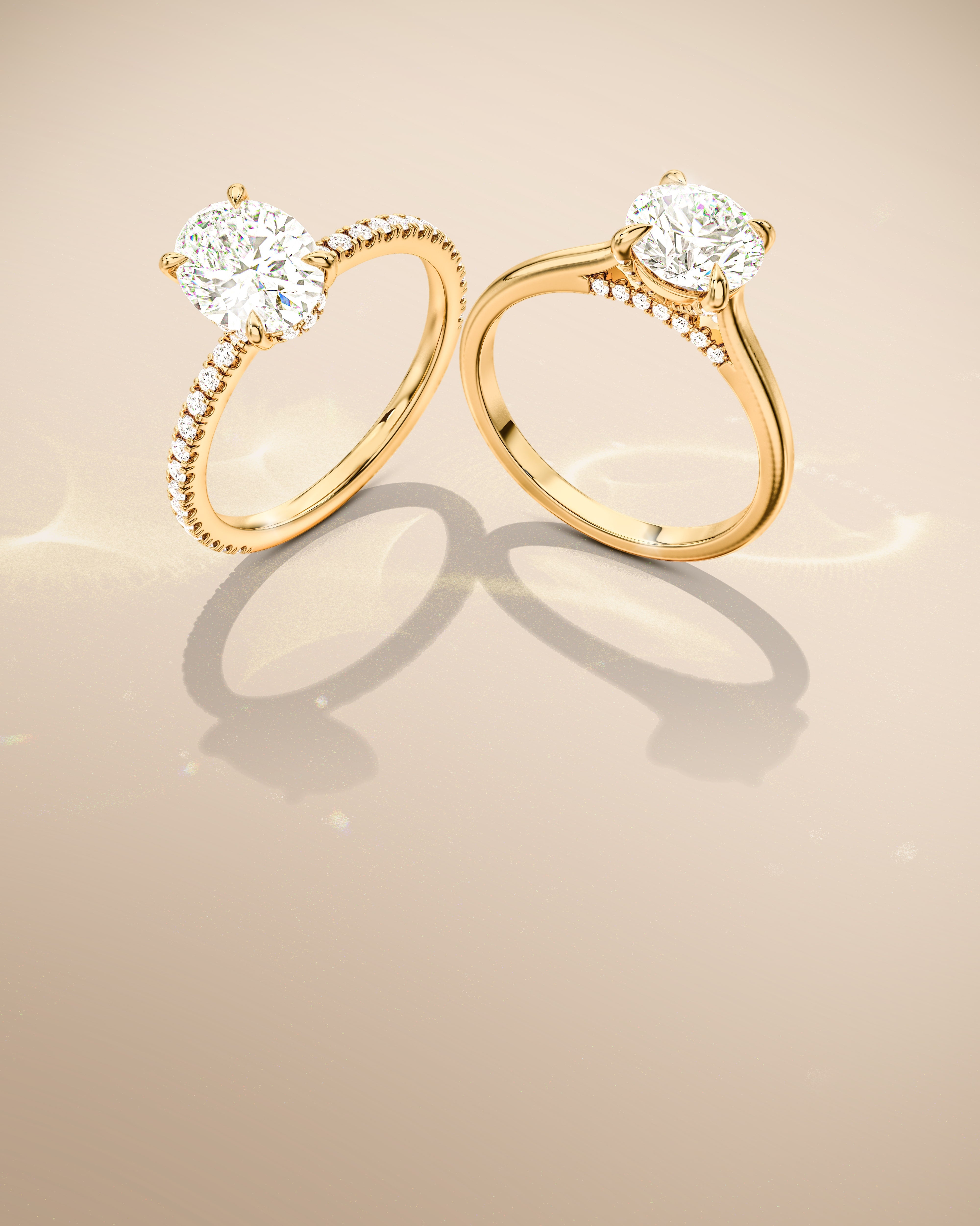 Shop Moissanite engagement rings