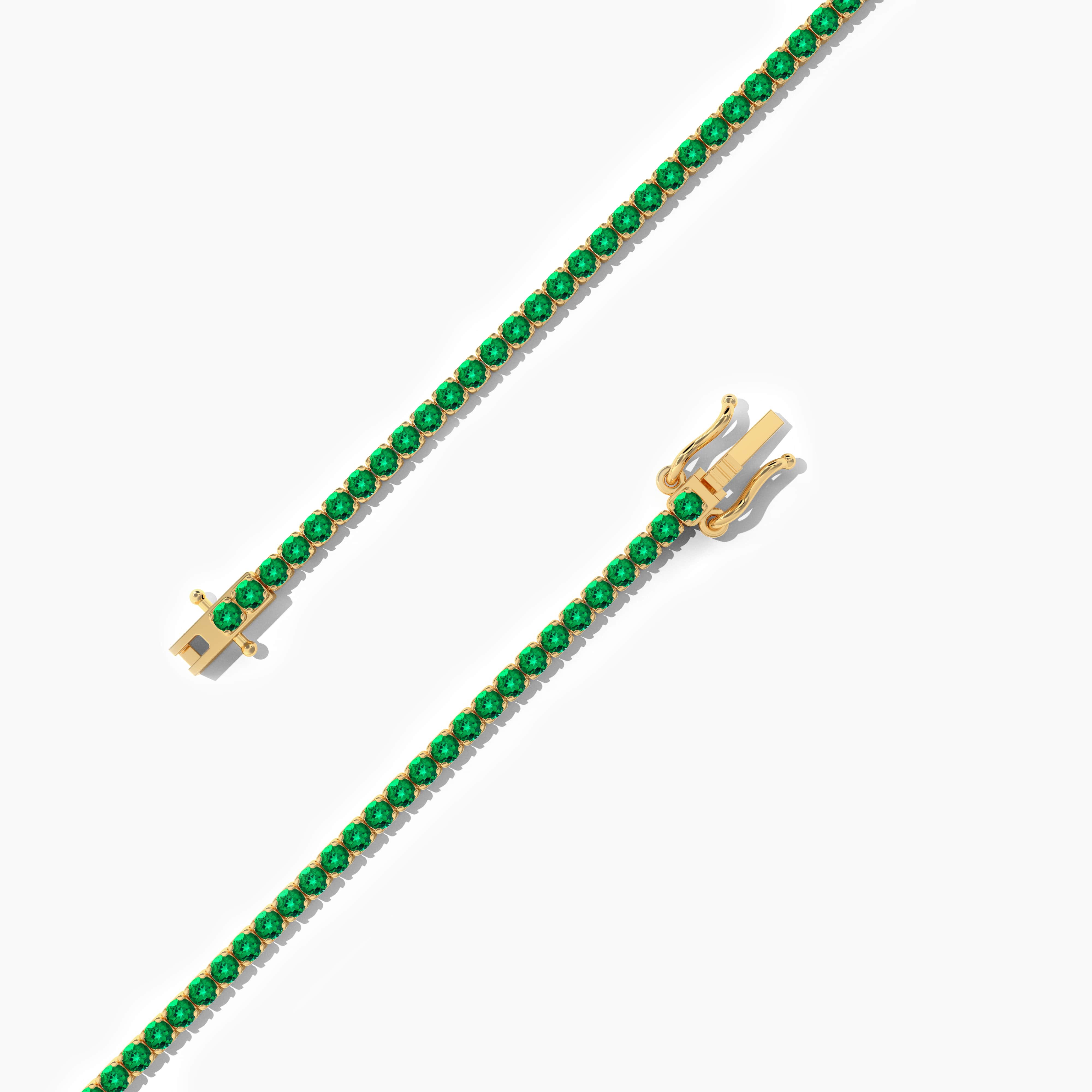 emerald tennis bracelet for women