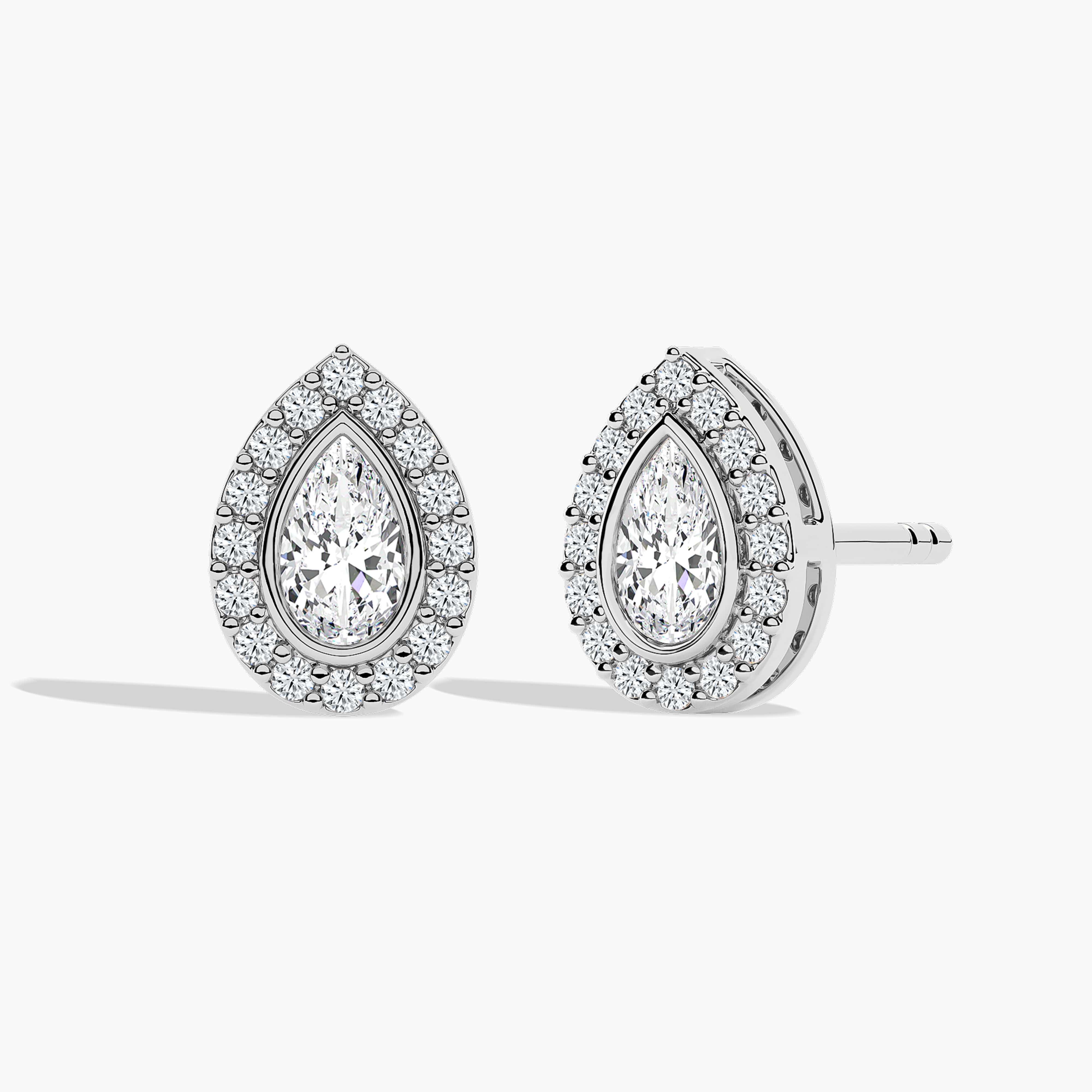 pear shaped earrings diamond